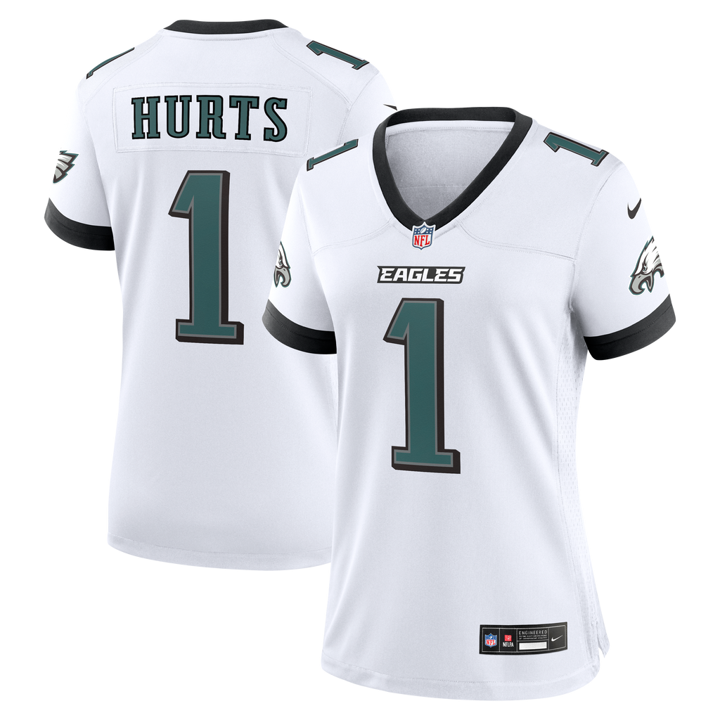Women's Philadelphia Eagles Jalen Hurts Nike White Game Jersey