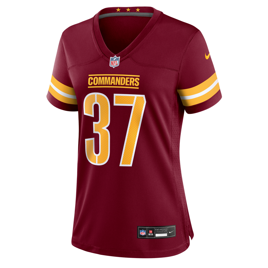 Women's Washington Commanders Carlin Vigers Nike Burgundy Team Game Jersey