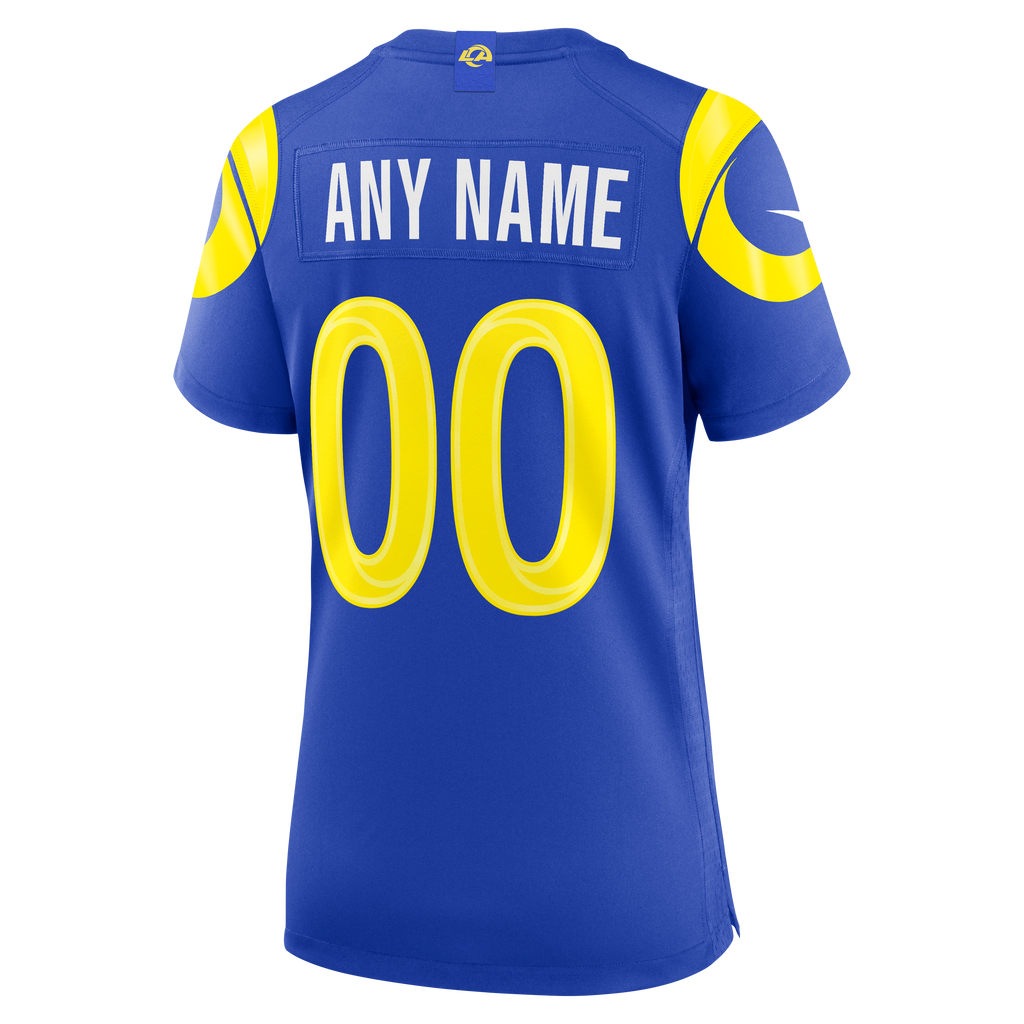 Women's Los Angeles Rams Nike Royal Custom Game Jersey