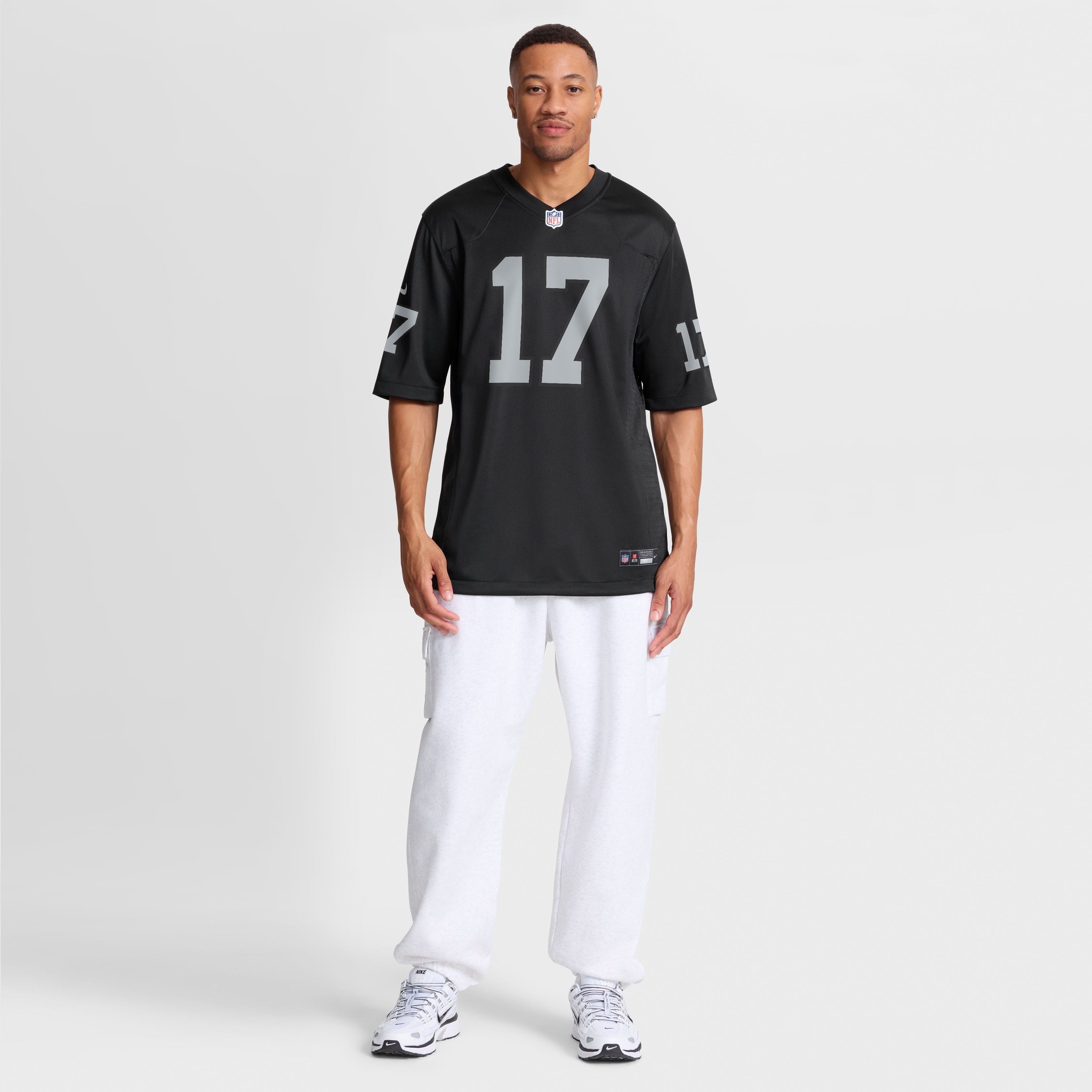 Men's Las Vegas Raiders Nakobe Dean Nike Black Team Game Jersey