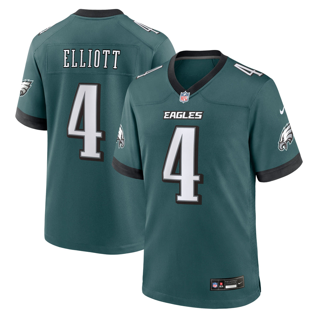 Men's Philadelphia Eagles Jake Elliott Nike Midnight Green Team Game Jersey