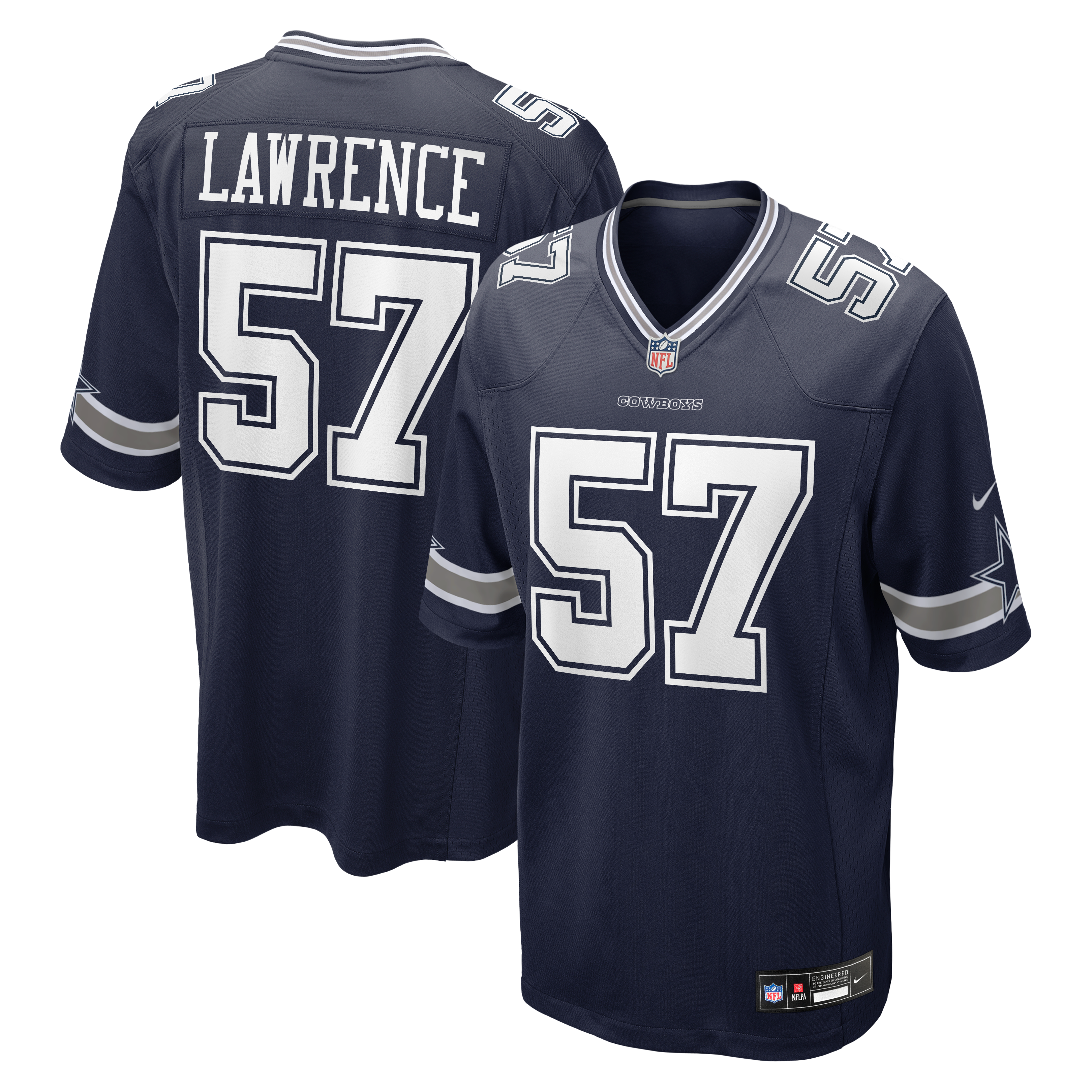 Men's Dallas Cowboys Malachi Lawrence Nike Navy 2026 Nfl Draft First Round Pick No 20 Team Game Jersey