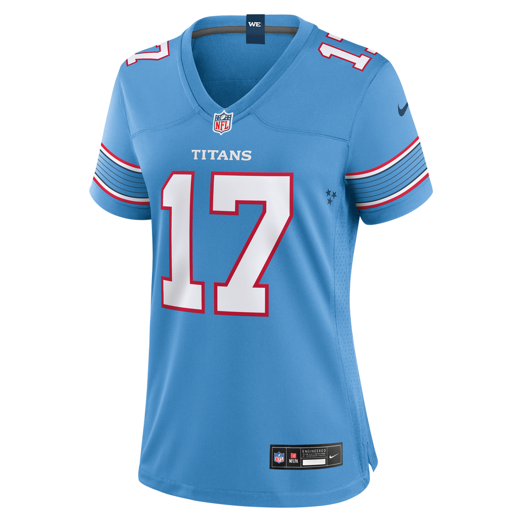 Women's Tennessee Titans Chimere Dike Nike Light Blue Team Game Jersey