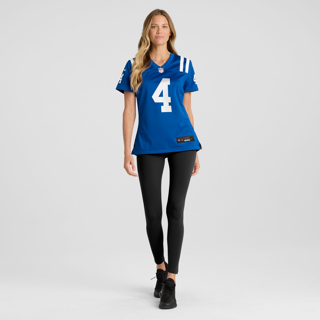 Women's Indianapolis Colts Adam Vinatieri Nike Royal Team Retired Game Jersey