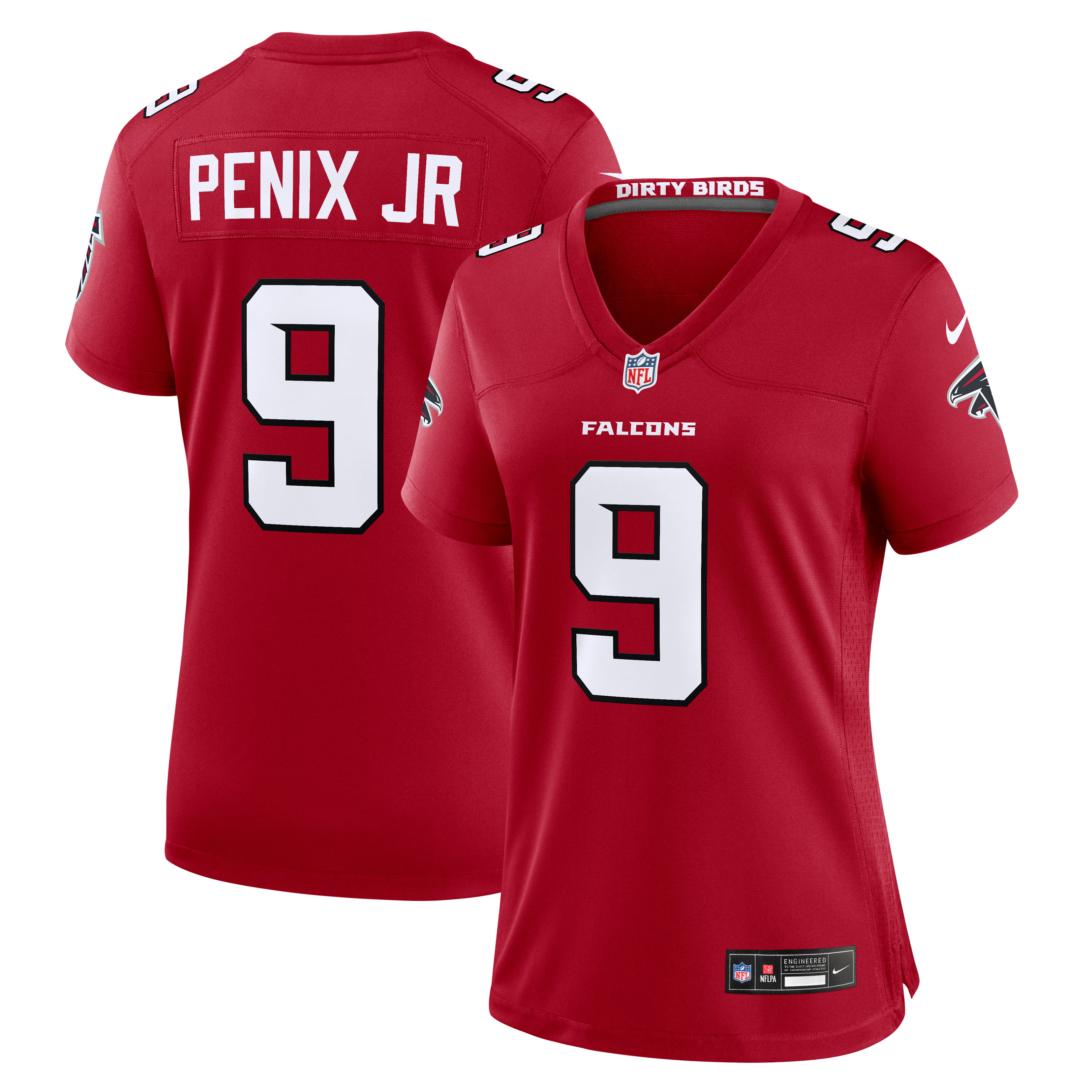 Women's Atlanta Falcons Michael Penix Jr Nike Red Game Jersey
