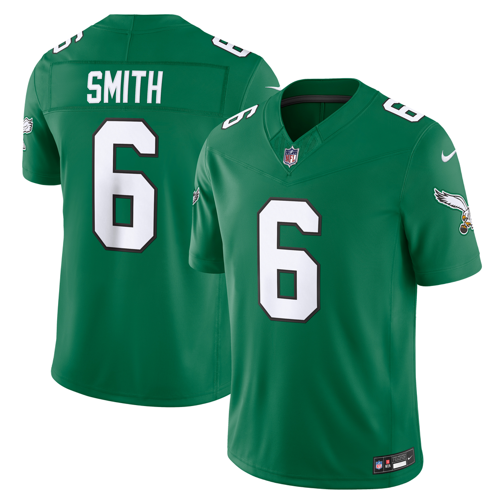 Men's Philadelphia Eagles Devonta Smith Nike Kelly Green Alternate Vapor Fuse Stitched Limited Jersey