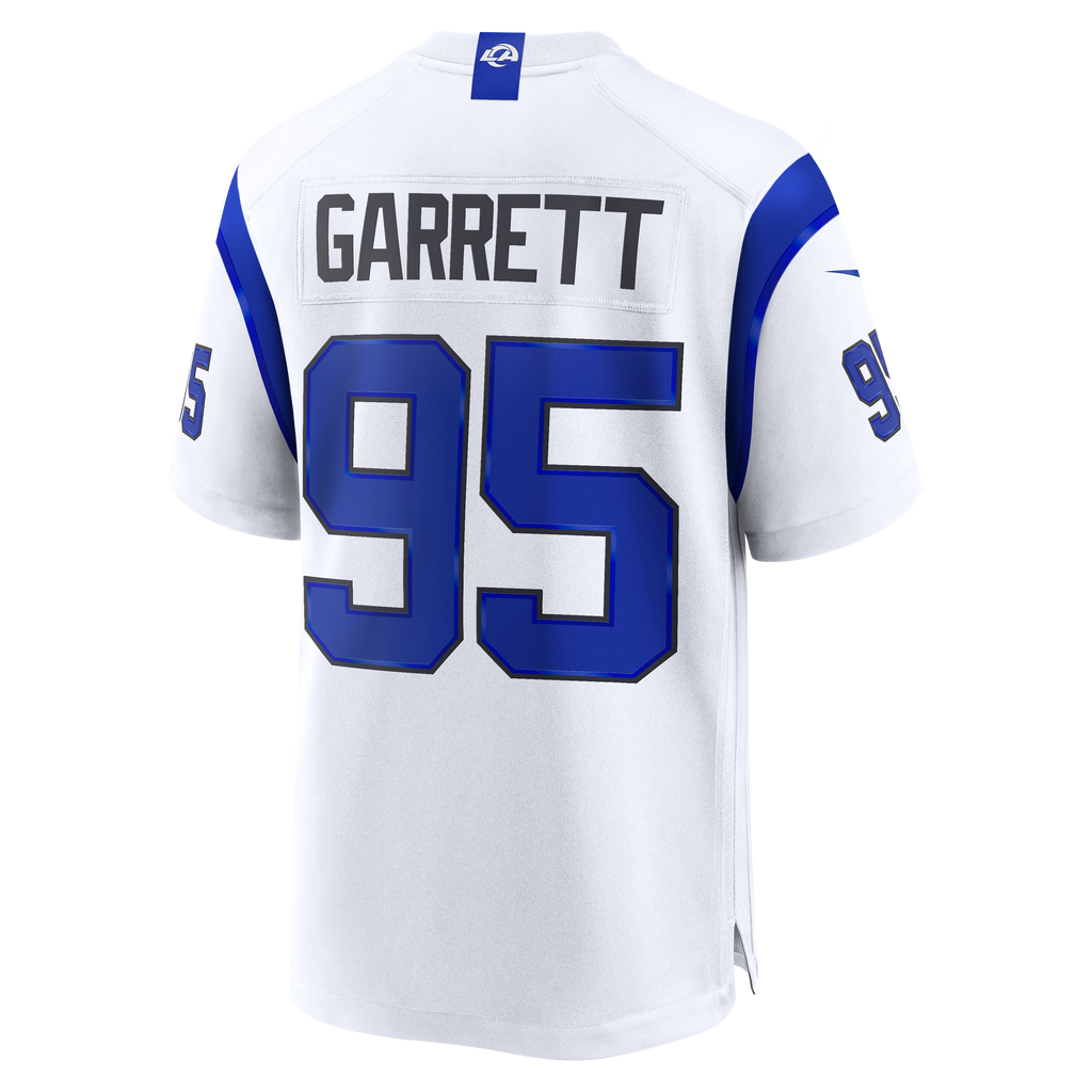 Men's Los Angeles Rams Myles Garrett Nike Fearsome White Game Jersey