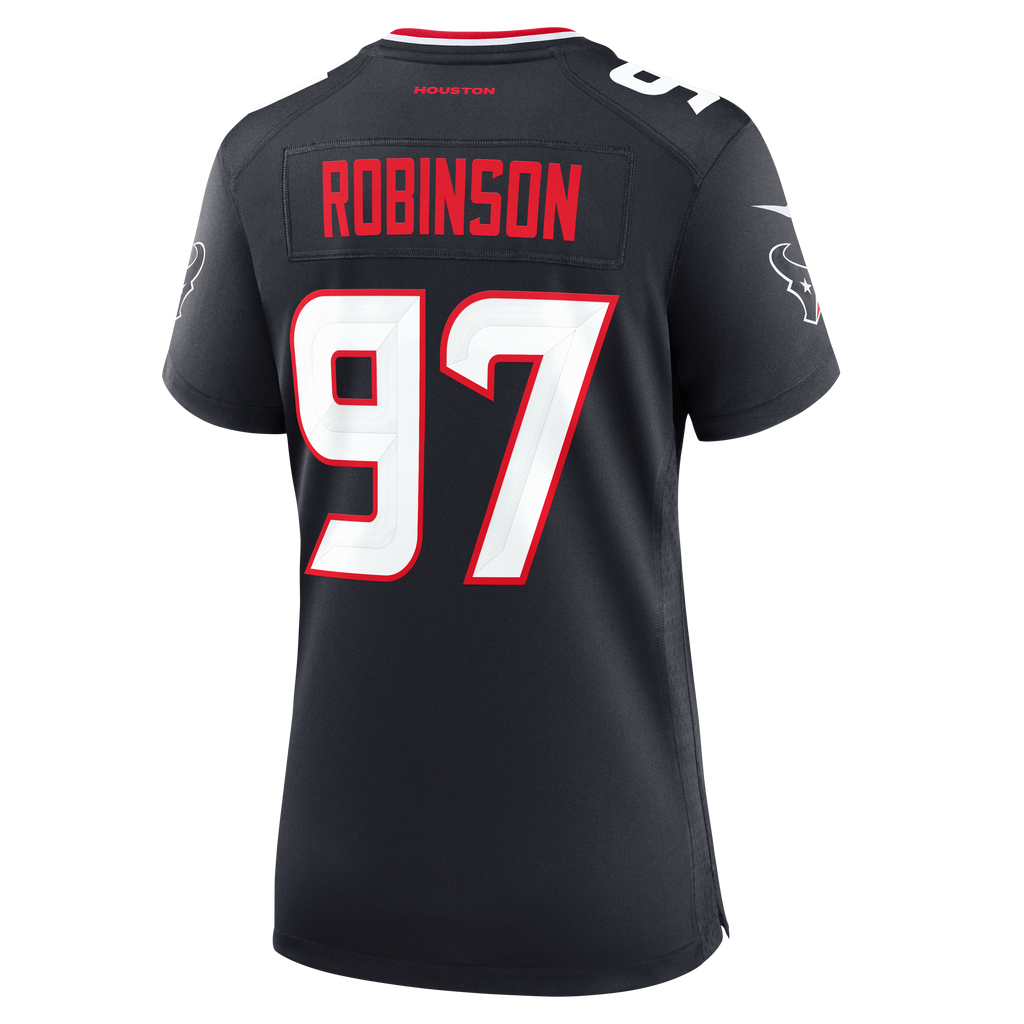 Women's Houston Texans Dominique Robinson Nike Navy Team Game Jersey