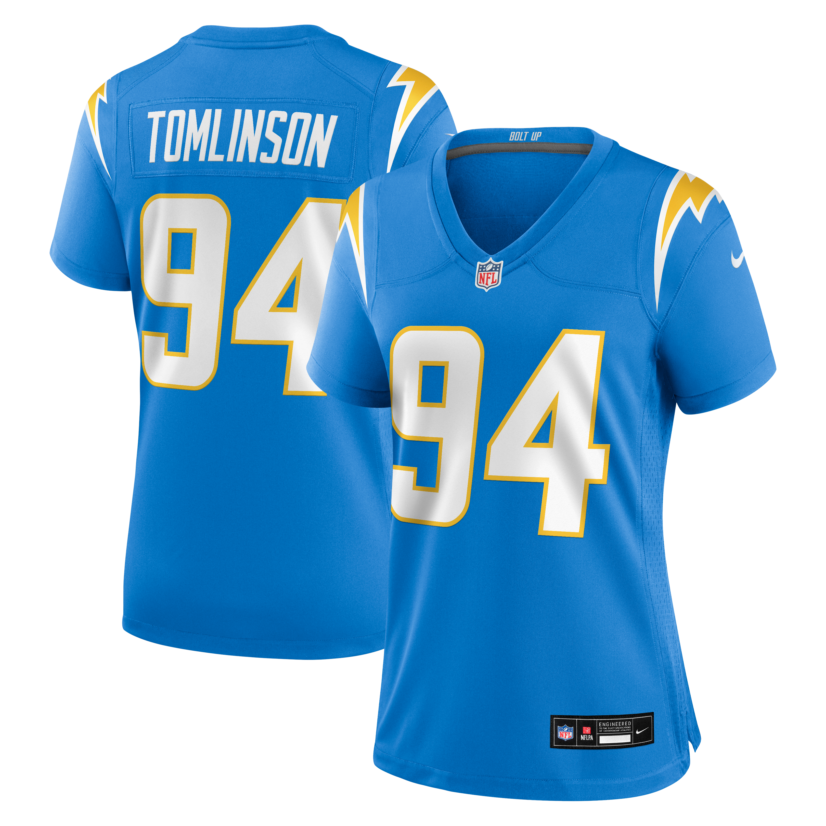Women's Los Angeles Chargers Dalvin Tomlinson Nike Powder Blue Team Game Jersey