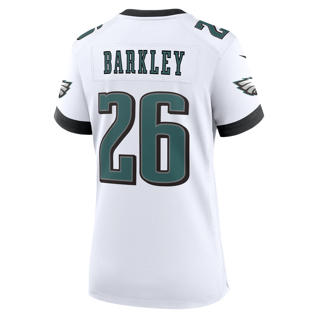Women's Philadelphia Eagles Saquon Barkley Nike White Game Jersey