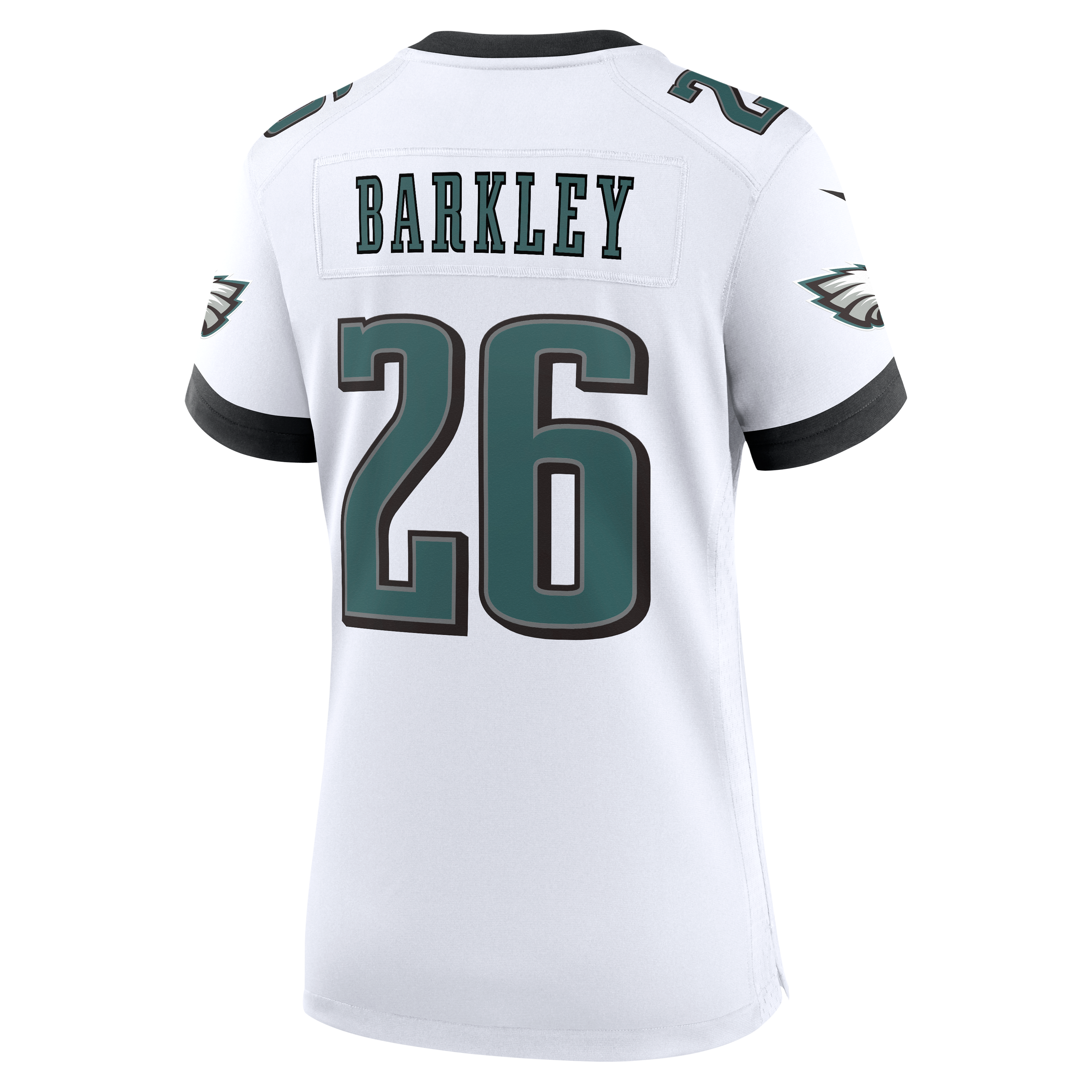 Women's Philadelphia Eagles Saquon Barkley Nike White Game Jersey