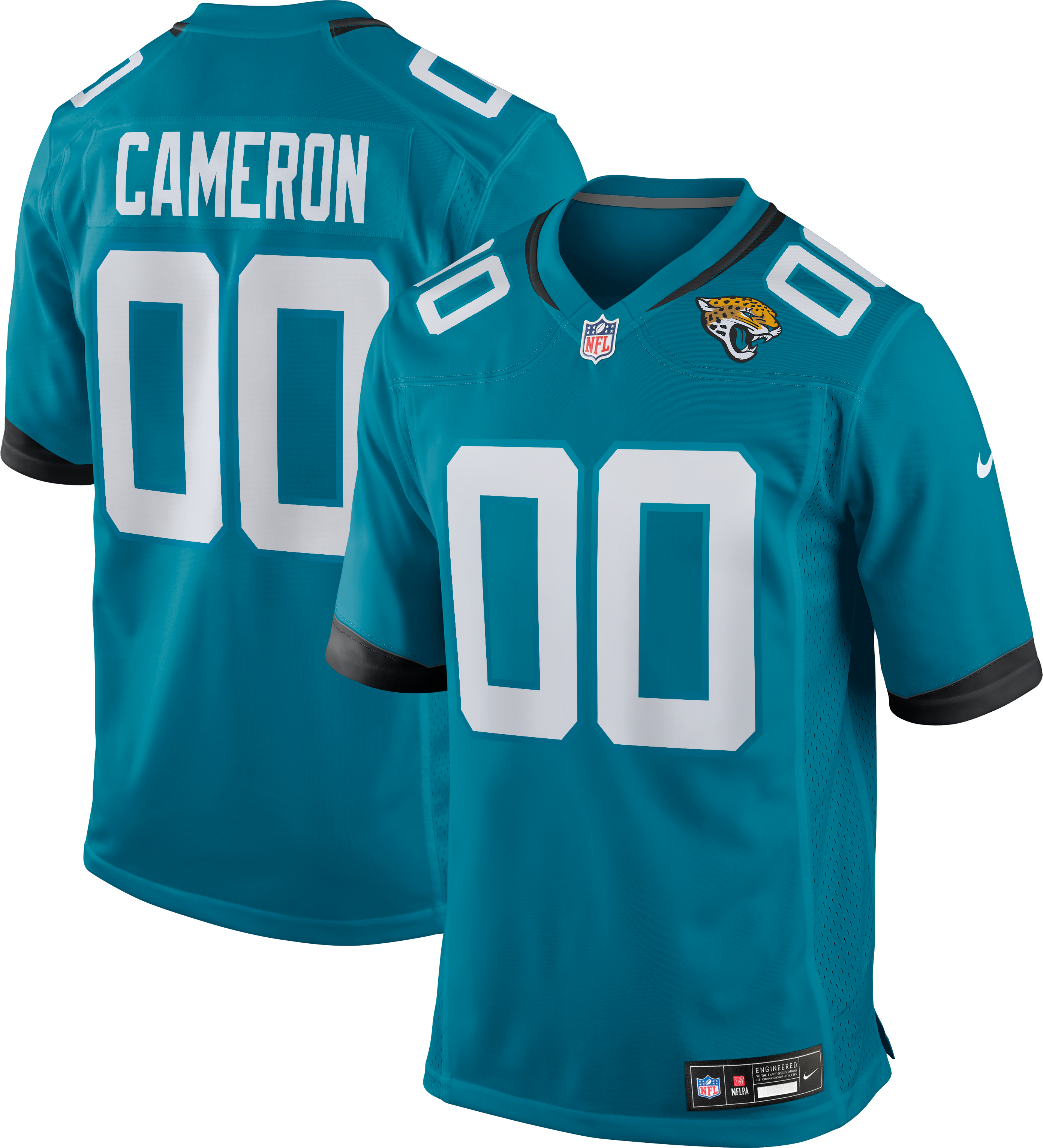 Men's Jacksonville Jaguars Josh Cameron Nike Teal Game Jersey