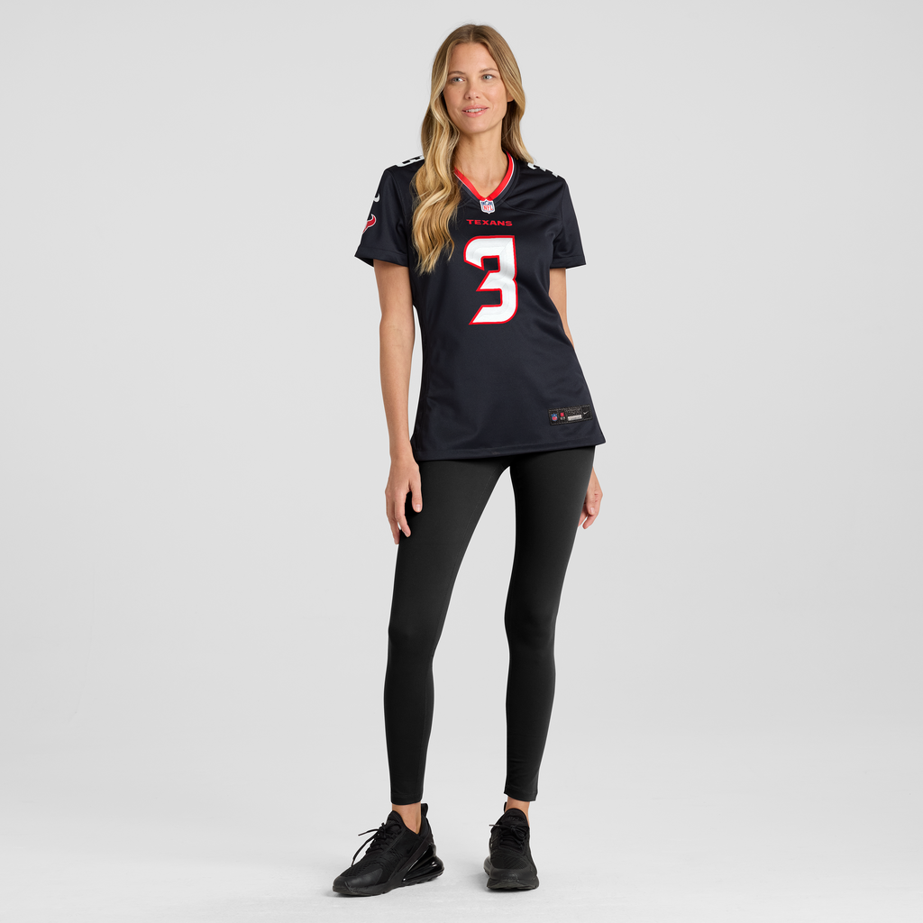 Women's Houston Texans Kamari Lassiter Nike Navy Team Game Jersey