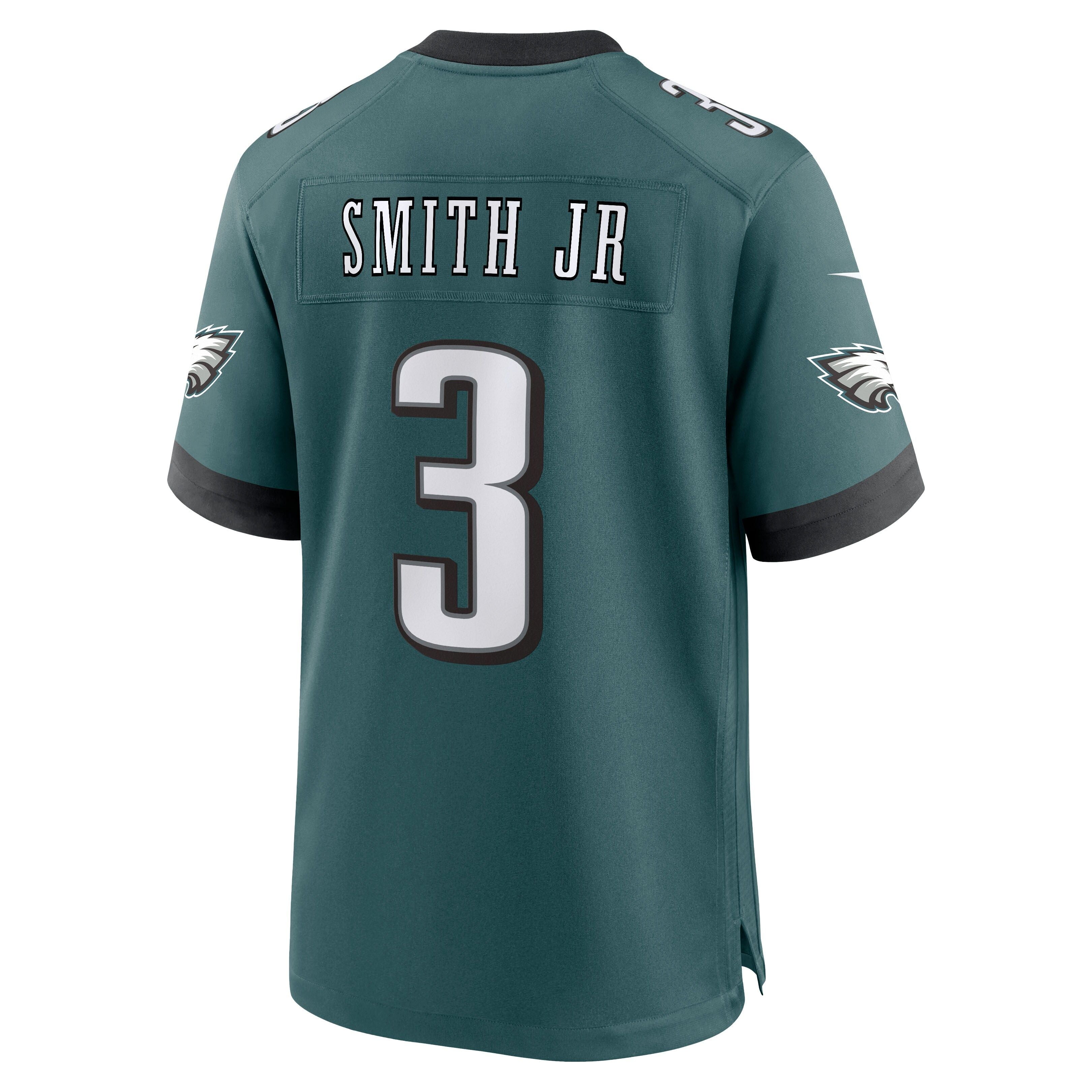 Men's Philadelphia Eagles Nolan Smith Jr Nike Midnight Green Team Game Jersey