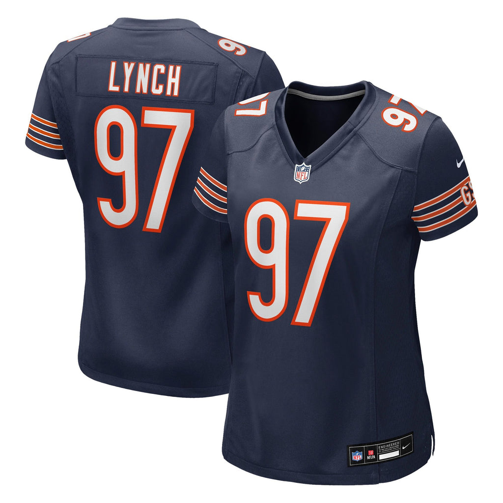 Women's Chicago Bears James Lynch Nike Navy Team Game Jersey