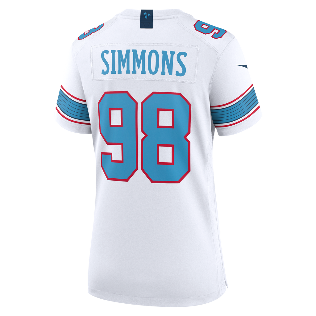 Women's Tennessee Titans Jeffery Simmons Nike White Game Jersey