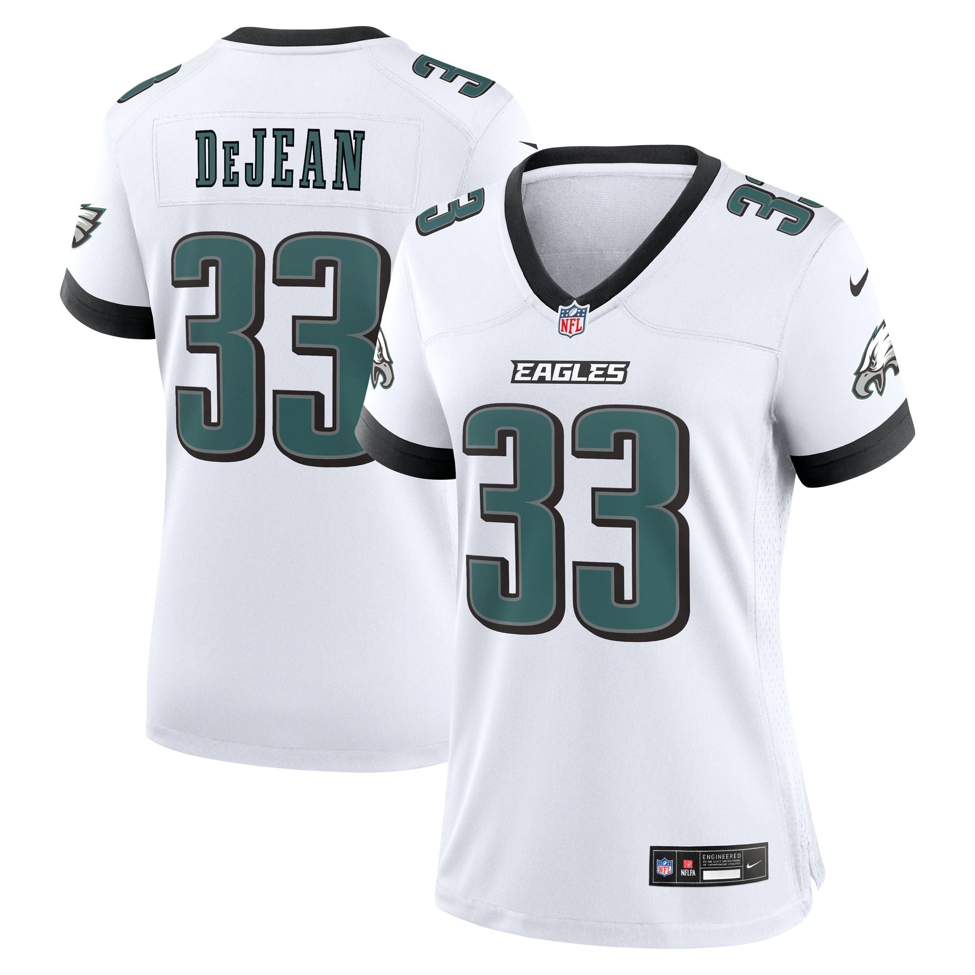 Women's Philadelphia Eagles Cooper Dejean Nike White Game Jersey