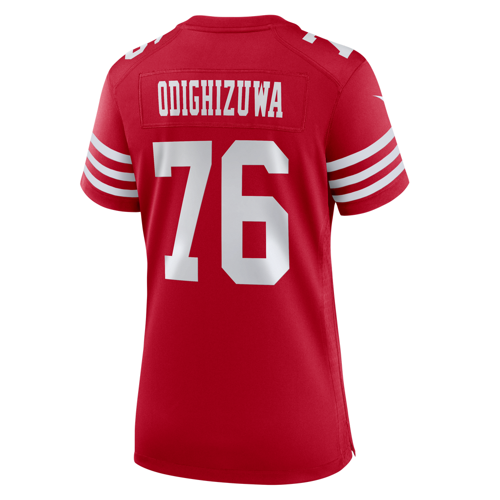 Women's San Francisco 49Ers Osa Odighizuwa Nike Scarlet Team Game Jersey