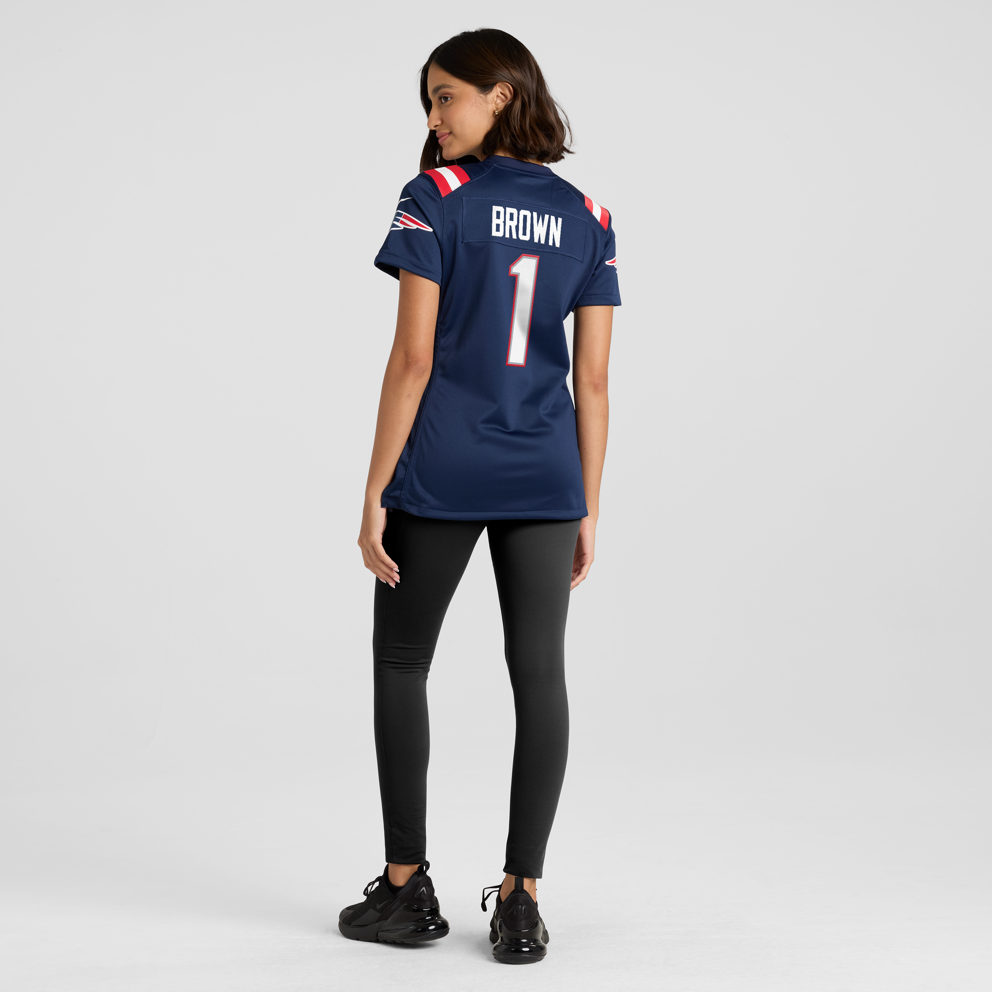Women's New England Patriots Aj Brown Nike Navy Game Jersey