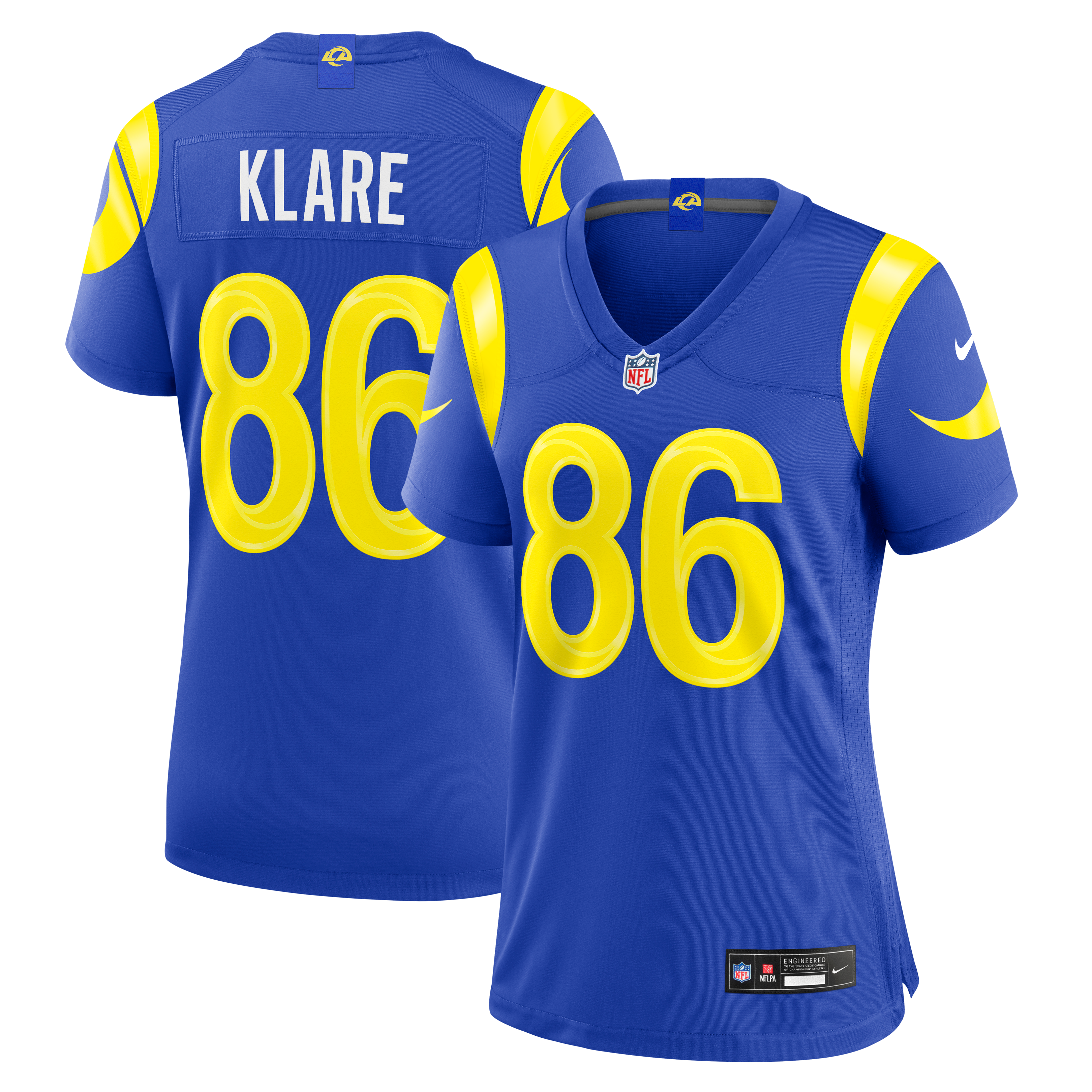 Women's Los Angeles Rams Max Klare Nike Royal Team Game Jersey
