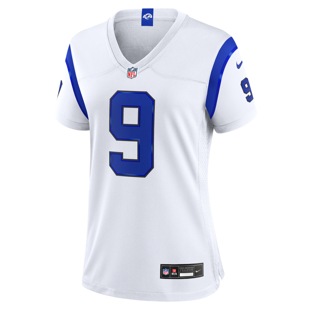 Women's Los Angeles Rams Matthew Stafford Nike Fearsome White Game Jersey
