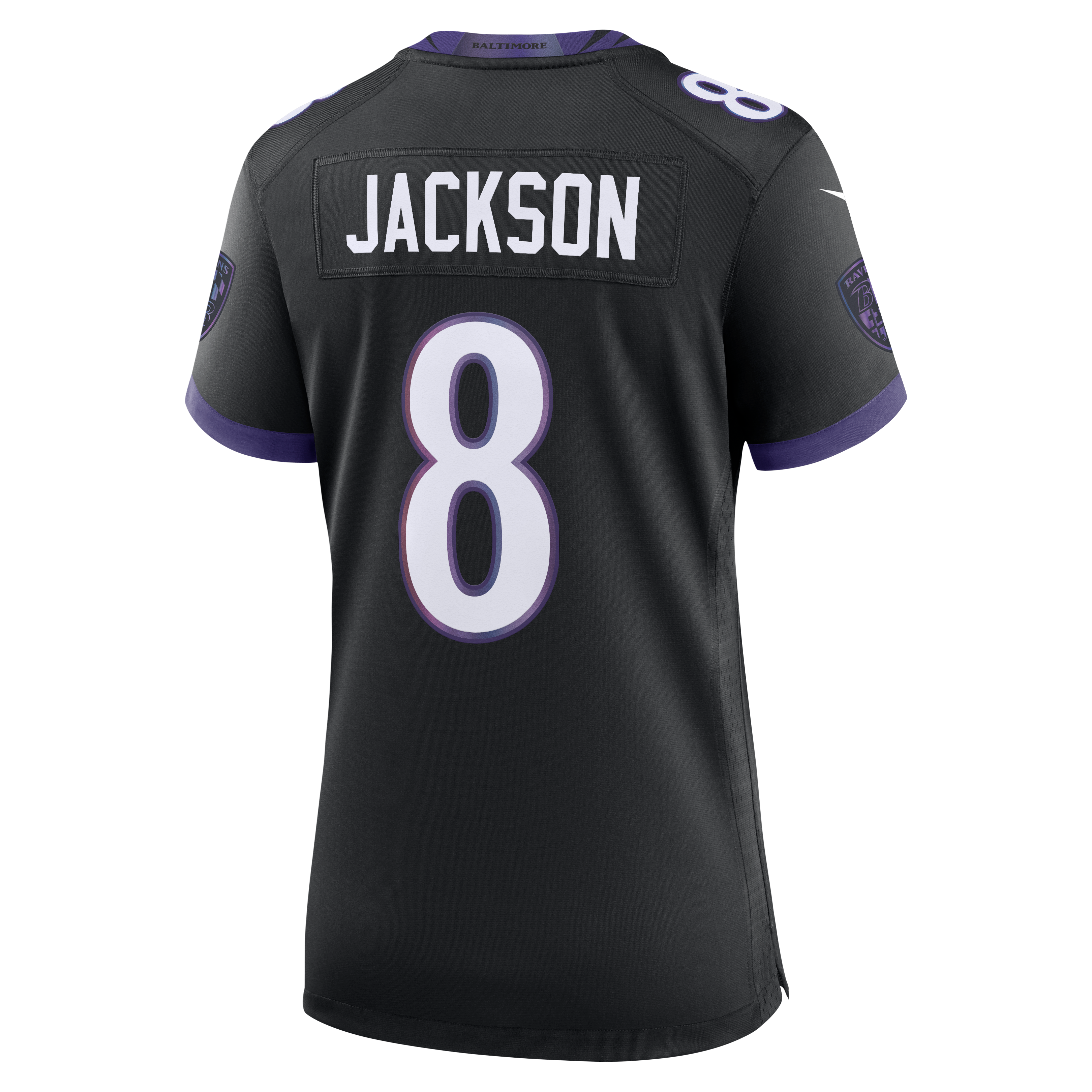 Women's Baltimore Ravens Lamar Jackson Nike Black Alternate Game Jersey