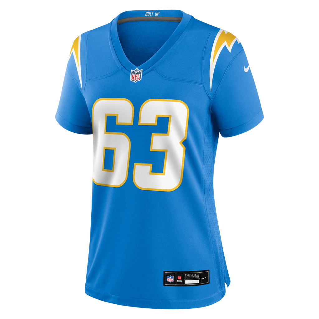 Women's Los Angeles Chargers Tyler Biadasz Nike Powder Blue Team Game Jersey