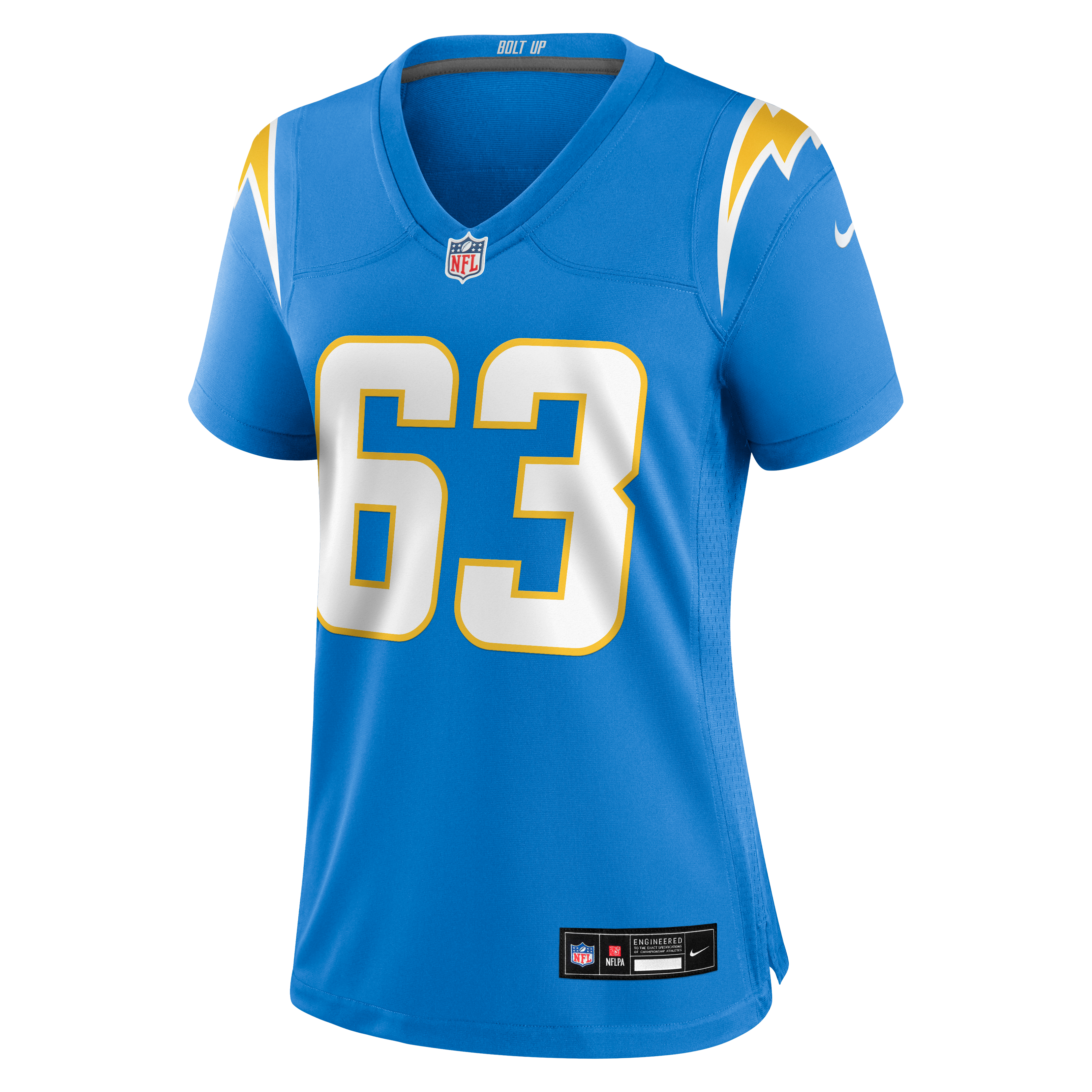 Women's Los Angeles Chargers Tyler Biadasz Nike Powder Blue Team Game Jersey