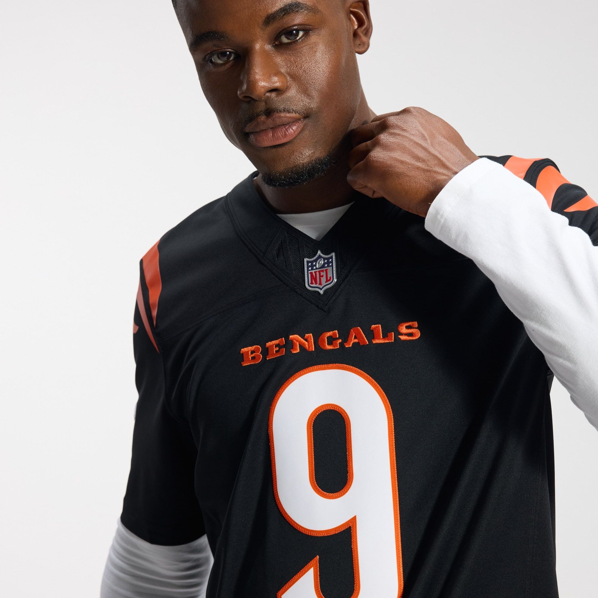 Men's Cincinnati Bengals Joe Burrow Nike Black Team Vapor Fuse Stitched Limited Jersey