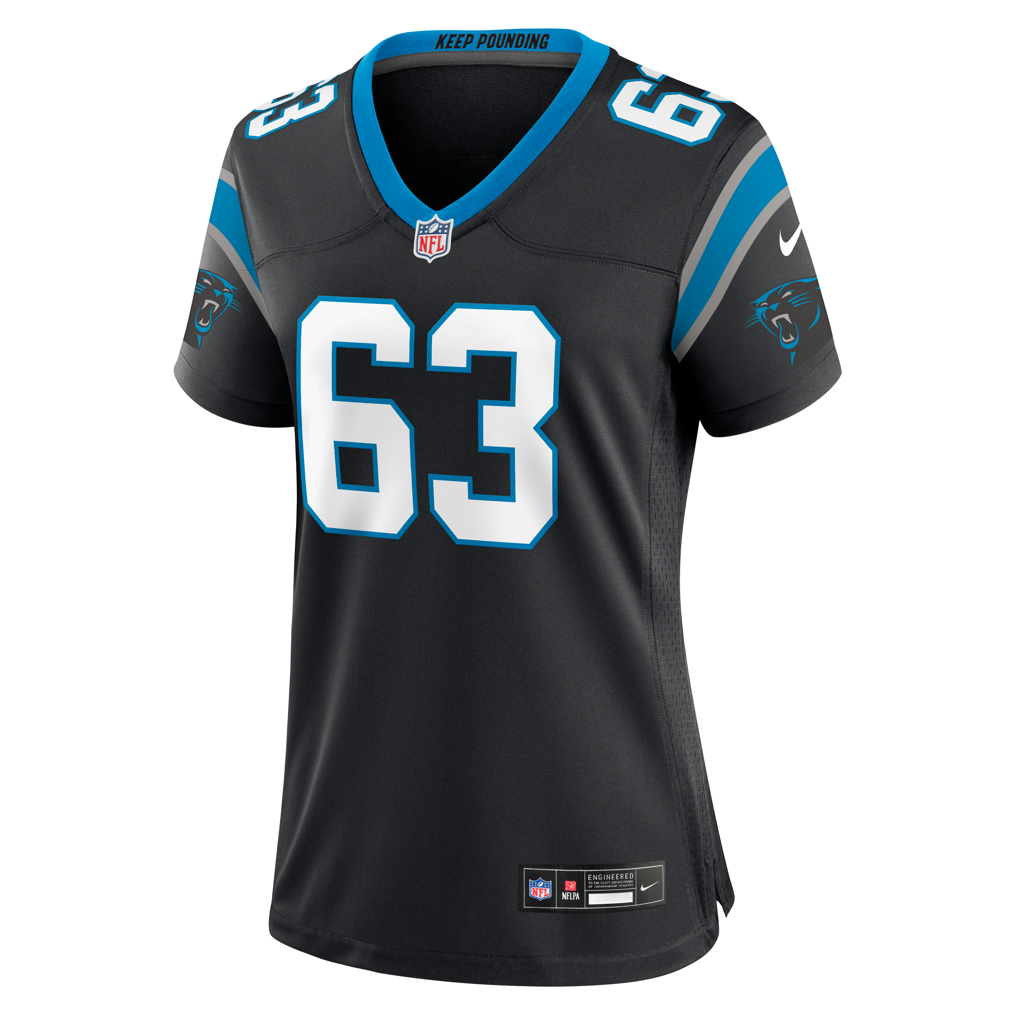 Women's Carolina Panthers Rasheed Walker Nike Black Team Game Jersey