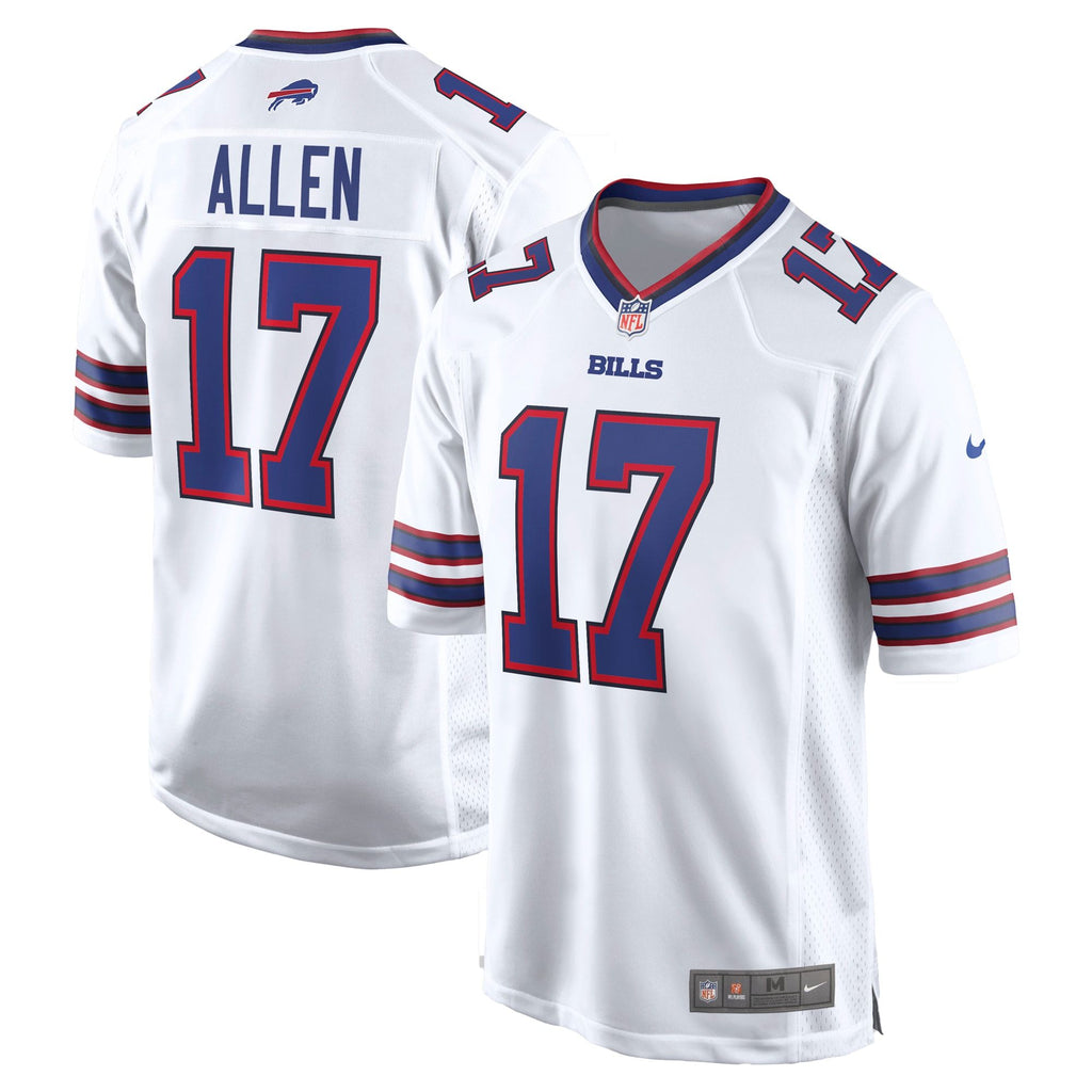 Men's Buffalo Bills Josh Allen Nike White White Game Player Jersey