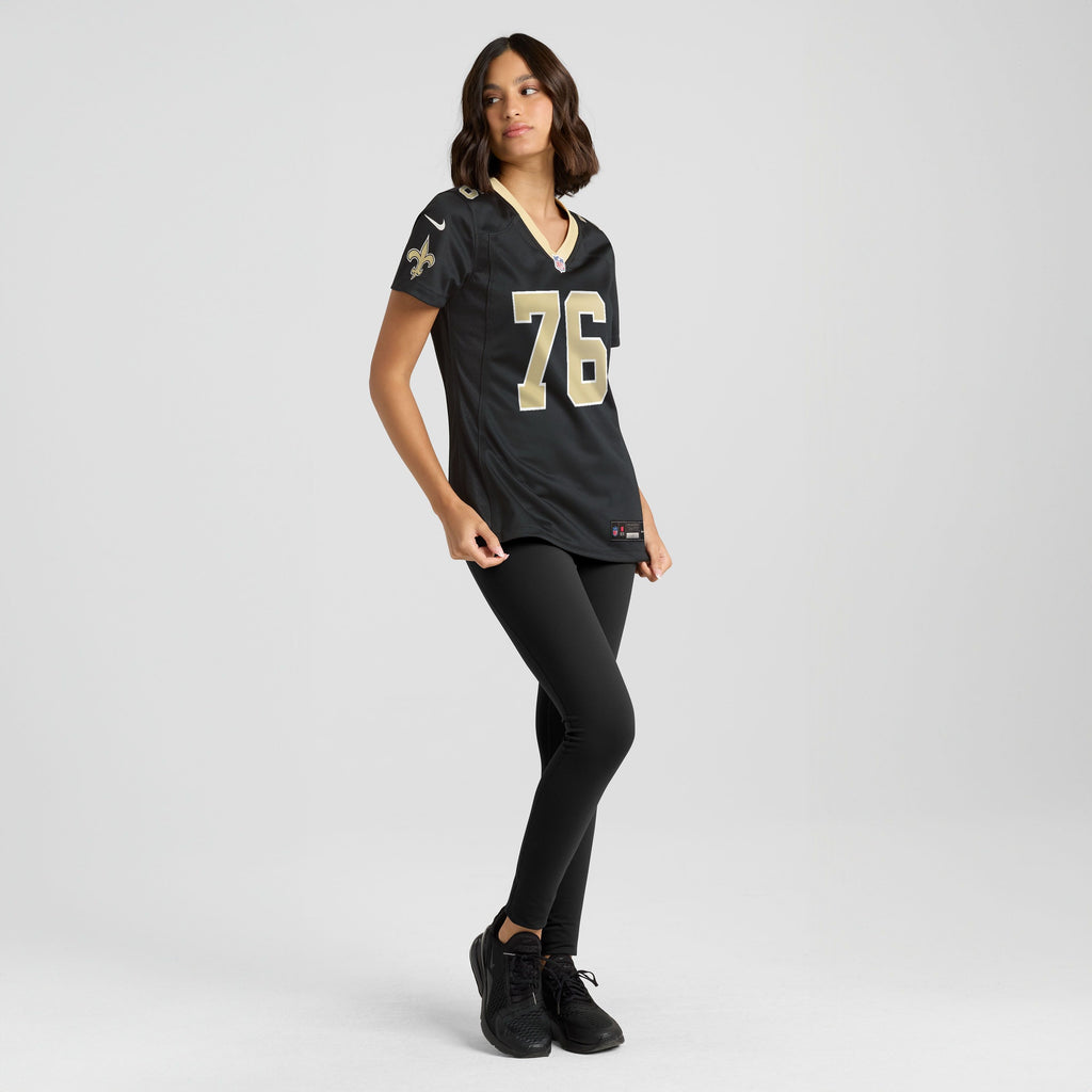 Women's New Orleans Saints David Edwards Nike Black Team Game Jersey
