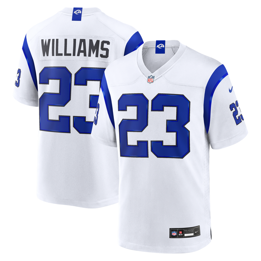 Men's Los Angeles Rams Kyren Williams Nike Fearsome White Game Jersey