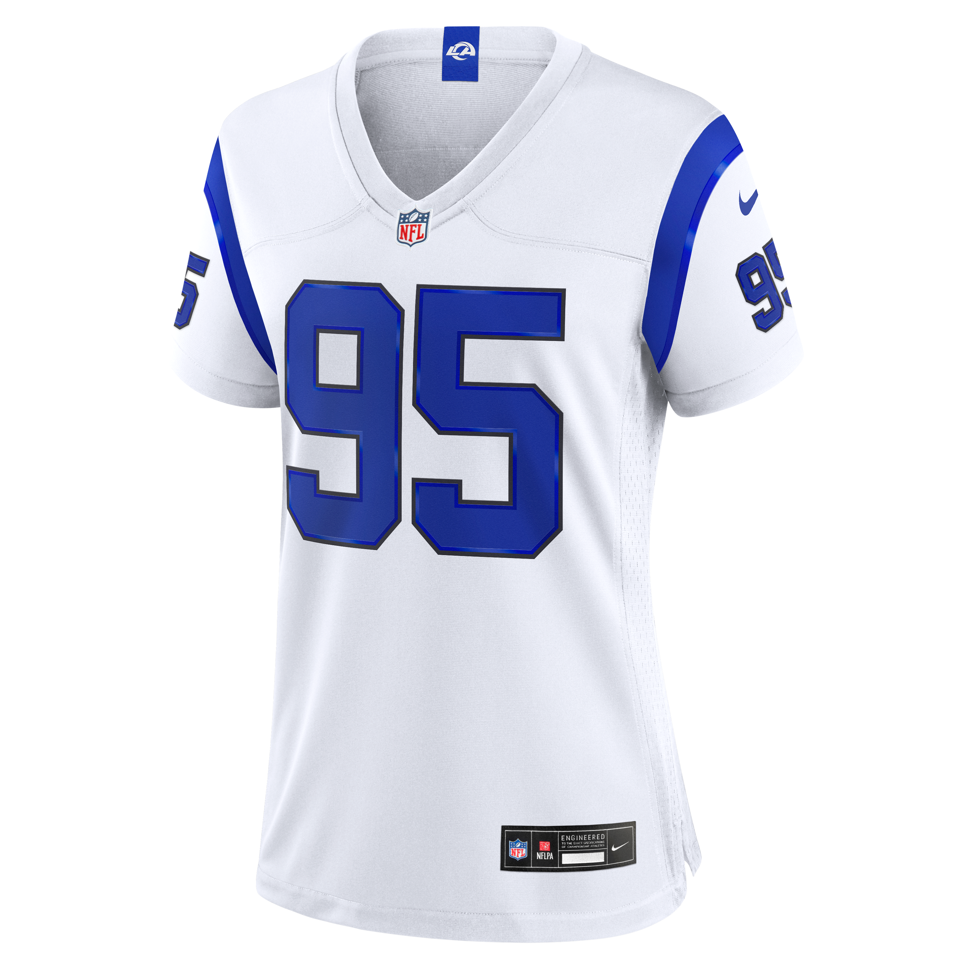 Women's Los Angeles Rams Myles Garrett Nike Fearsome White Game Jersey