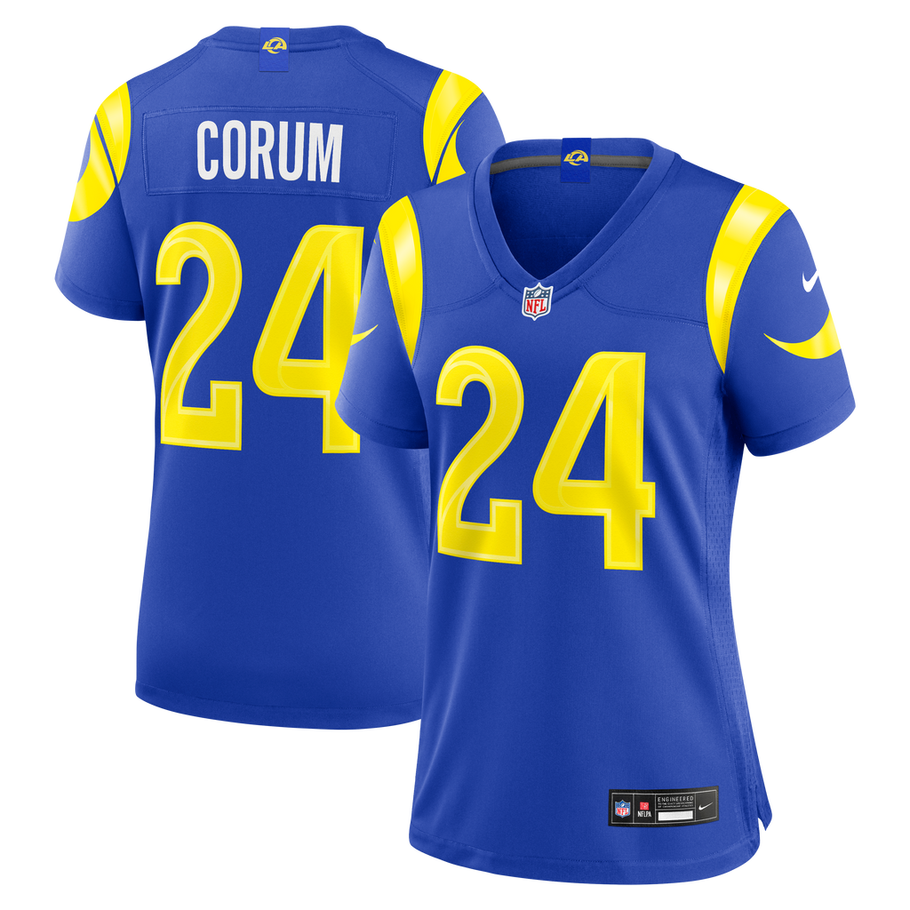 Women's Los Angeles Rams Blake Corum Nike Royal Team Game Jersey
