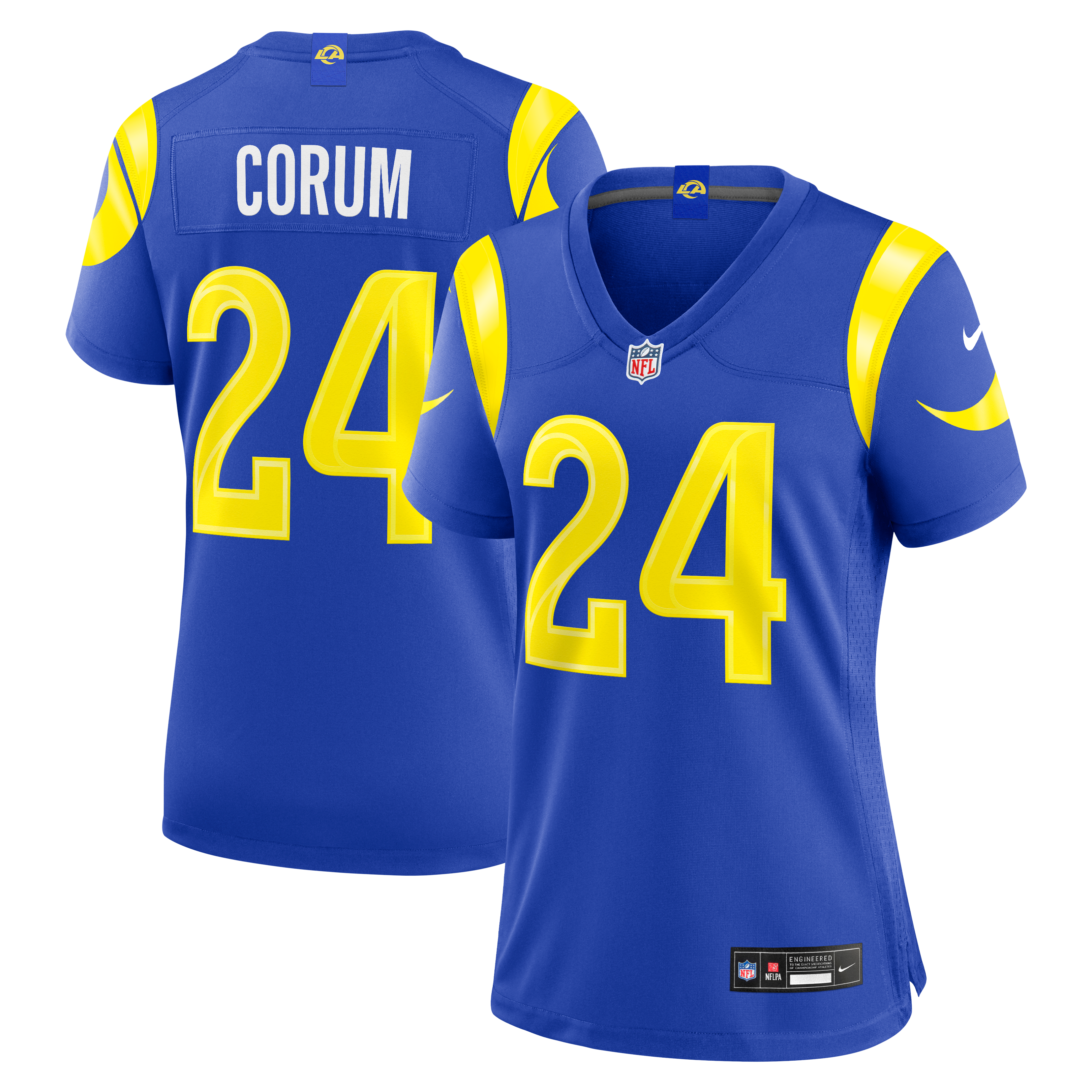 Women's Los Angeles Rams Blake Corum Nike Royal Team Game Jersey