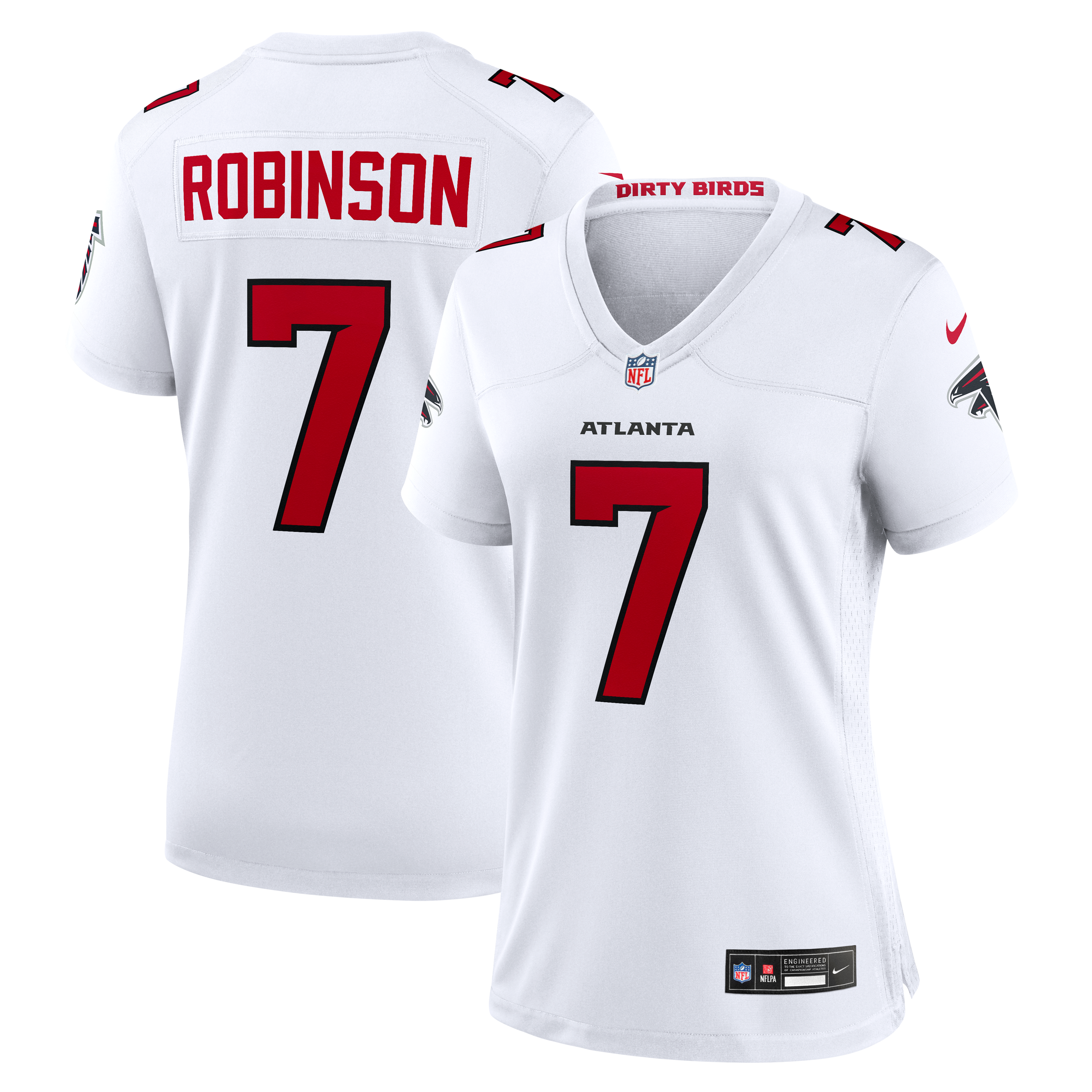 Women's Atlanta Falcons Bijan Robinson Nike White Game Jersey