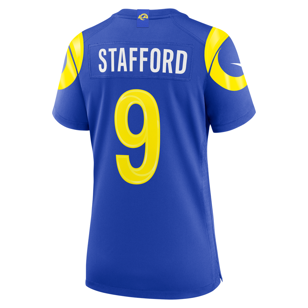Women's Los Angeles Rams Matthew Stafford Nike Royal Game Jersey