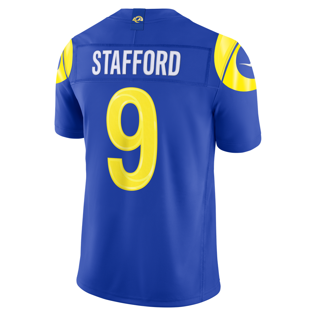 Men's Los Angeles Rams Matthew Stafford Nike Royal Team Vapor Fuse Stitched Limited Jersey