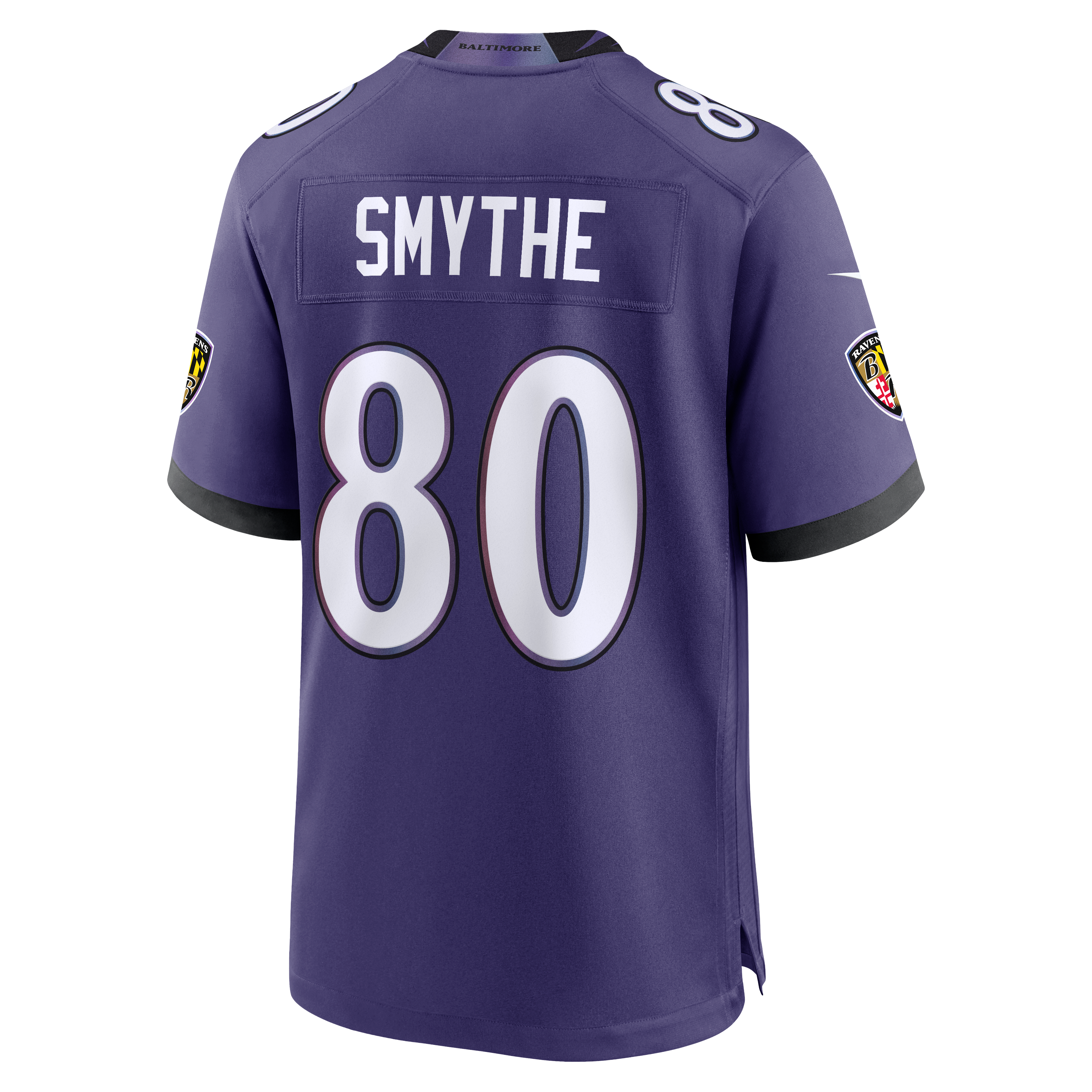 Men's Baltimore Ravens Durham Smythe Nike Purple Team Game Jersey