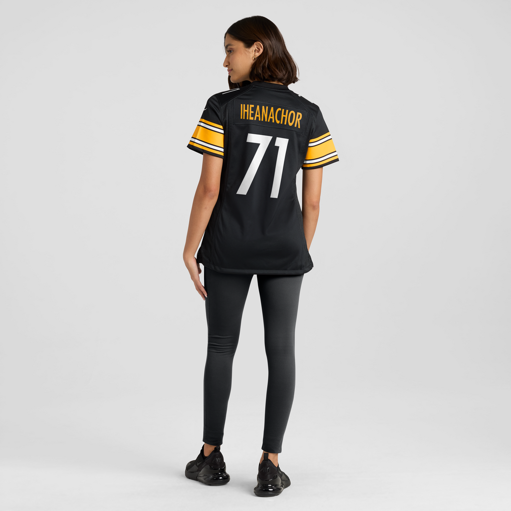 Women's Pittsburgh Steelers Max Iheanachor Nike Black Team Game Jersey