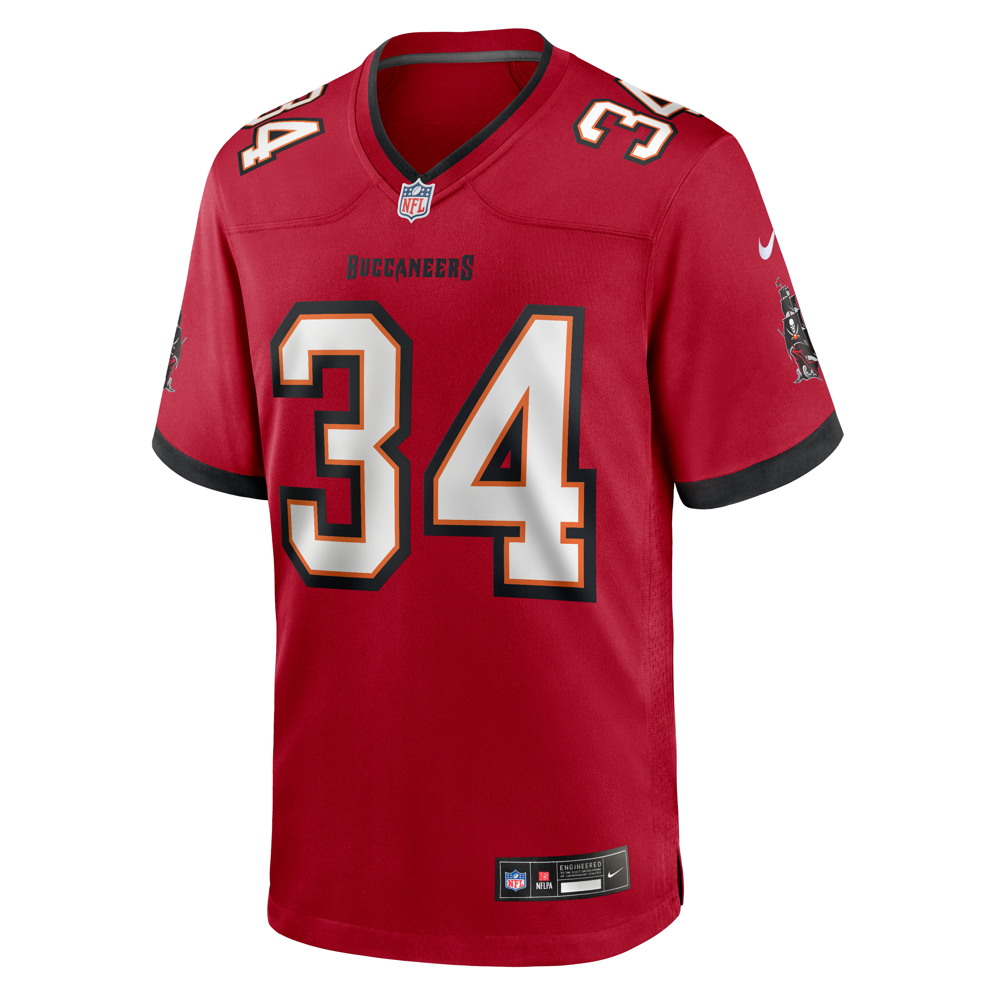 Men's Tampa Bay Buccaneers Alex Anzalone Nike Red Team Game Jersey