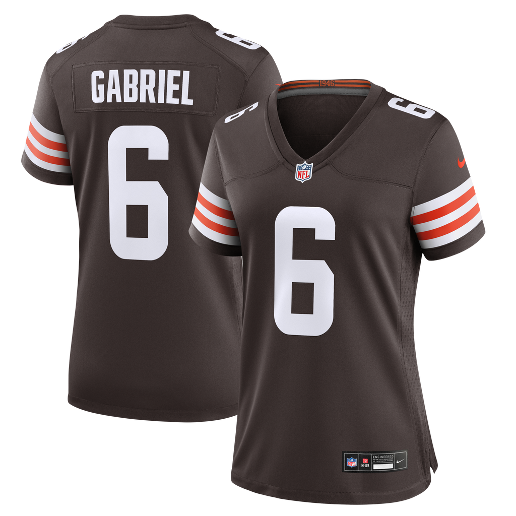Women's Cleveland Browns Dillon Gabriel Nike Brown Team Game Jersey
