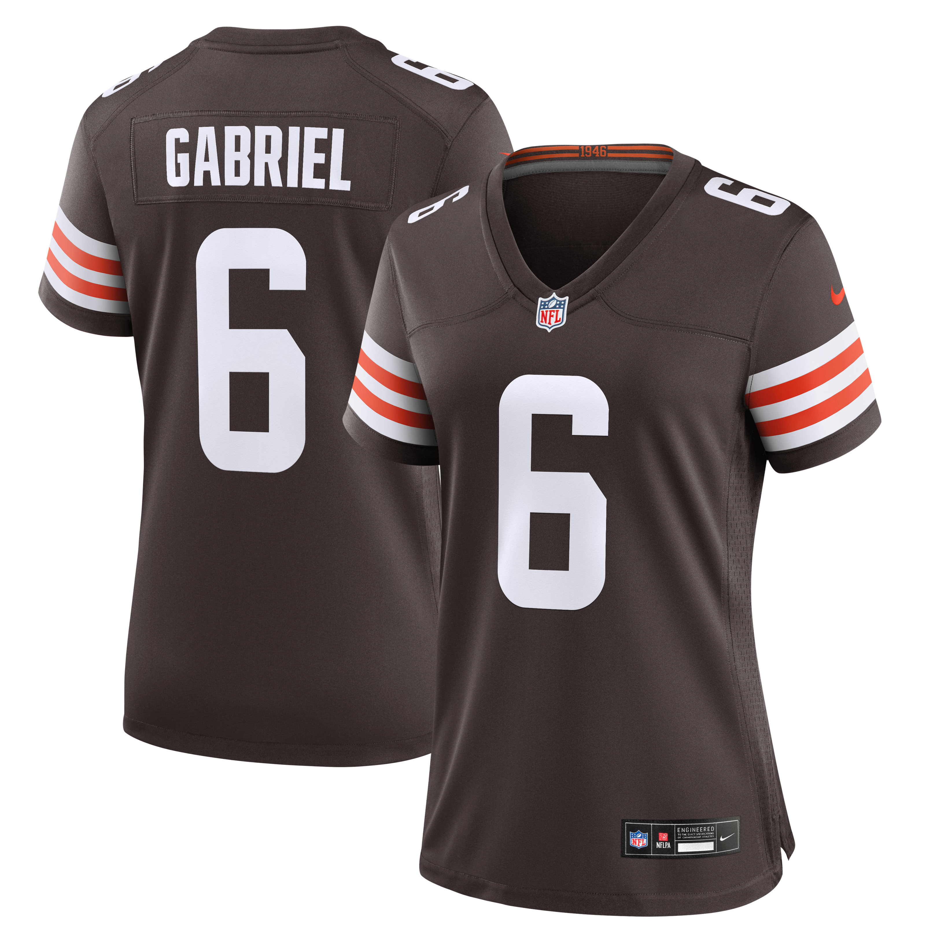 Women's Cleveland Browns Dillon Gabriel Nike Brown Team Game Jersey