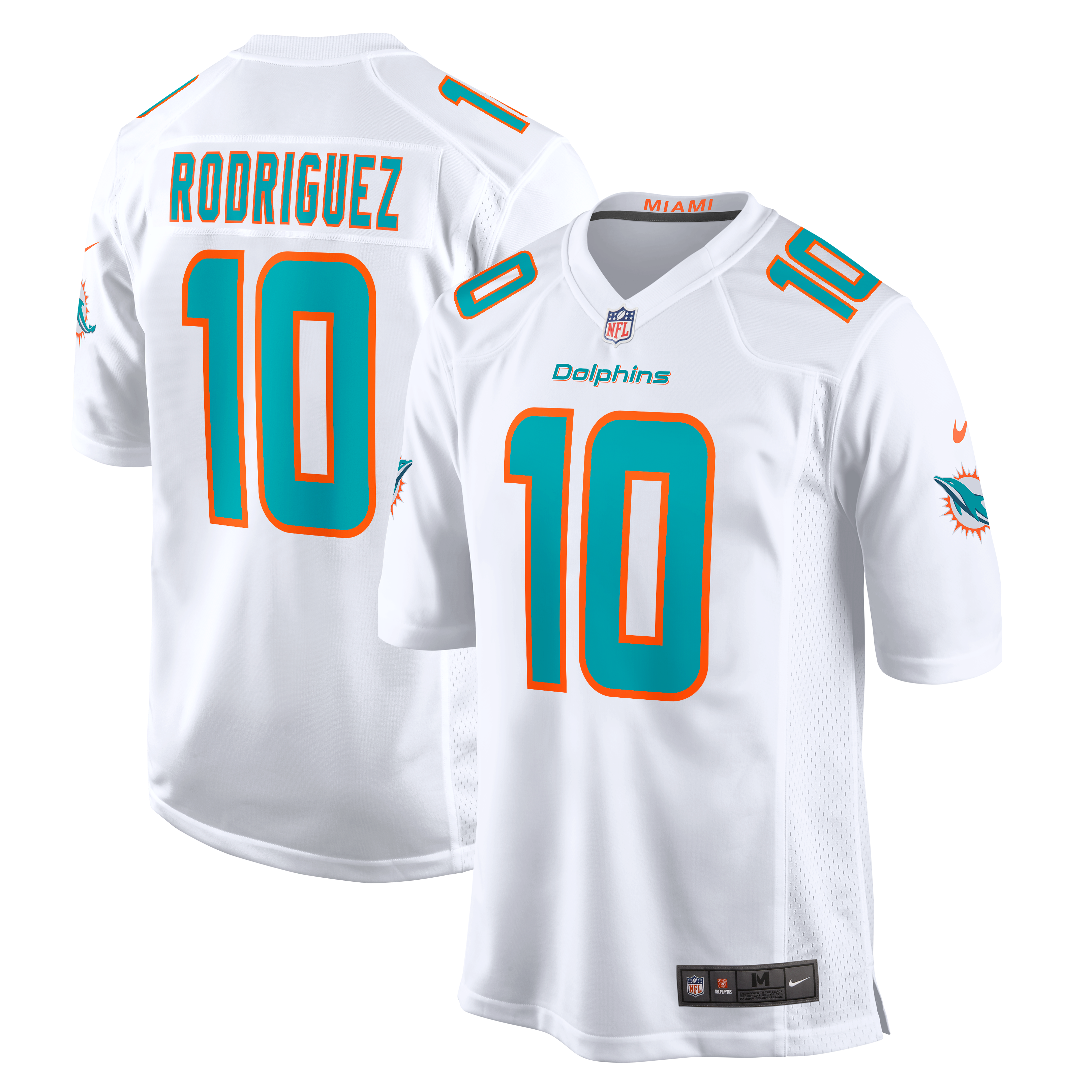 Men's Miami Dolphins Jacob Rodriguez Nike White Game Jersey