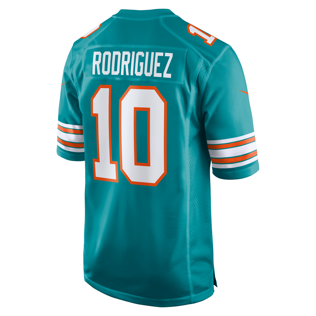 Men's Miami Dolphins Jacob Rodriguez Nike Aqua Alternate Game Jersey