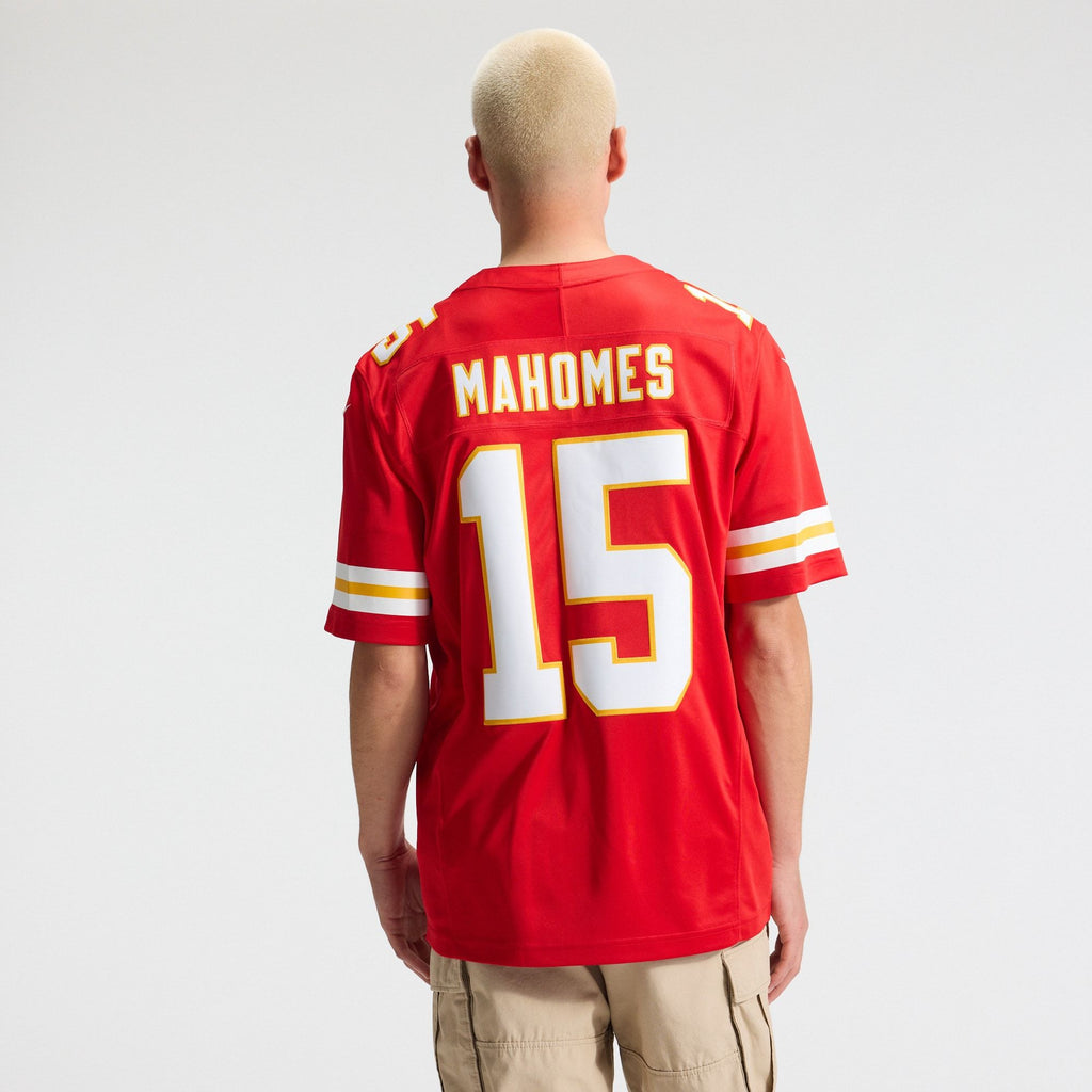 Men's Kansas City Chiefs Patrick Mahomes Nike Red Team Vapor Fuse Stitched Limited Jersey
