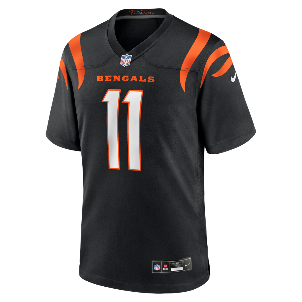 Men's Cincinnati Bengals Josh Johnson Nike Black Team Game Jersey