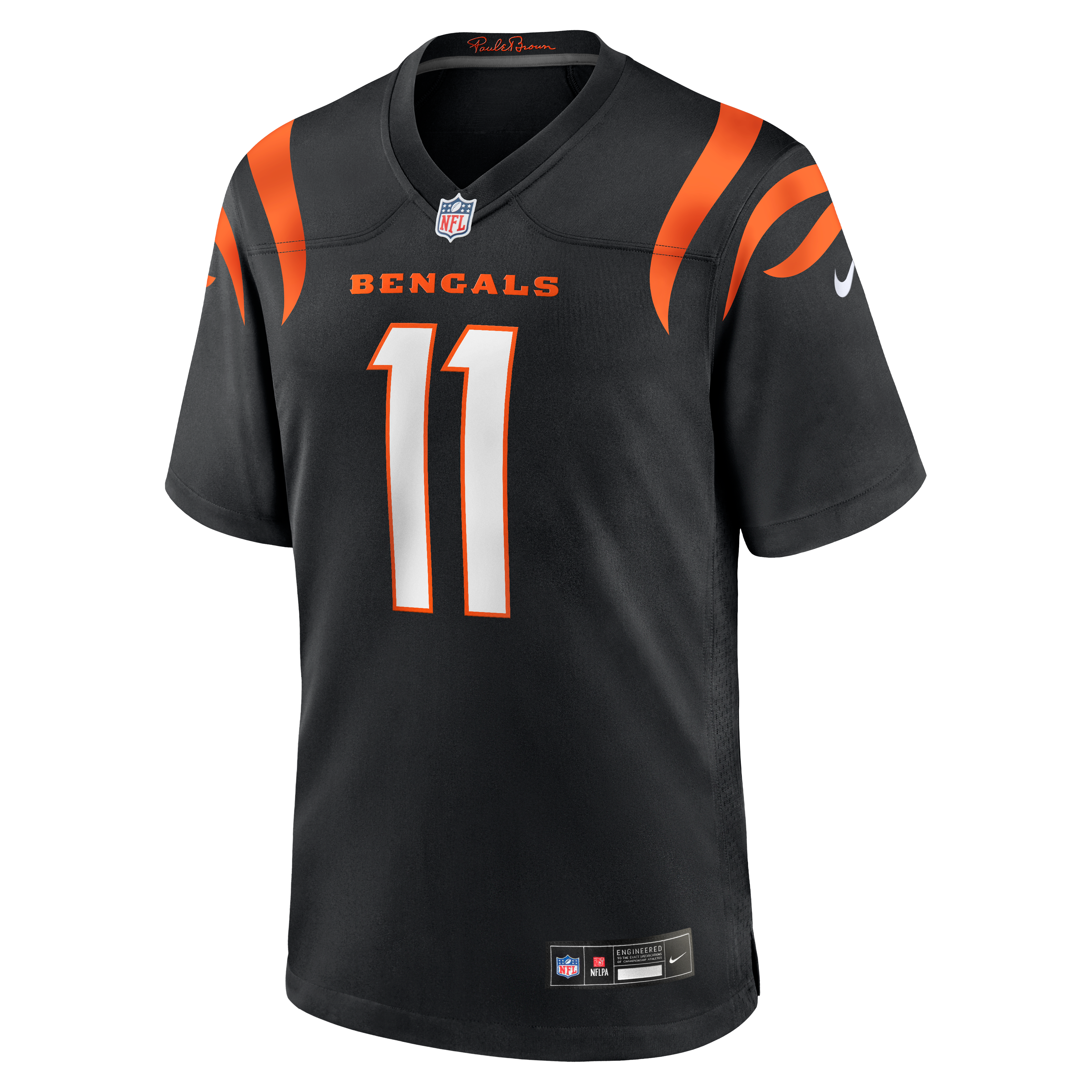 Men's Cincinnati Bengals Josh Johnson Nike Black Team Game Jersey