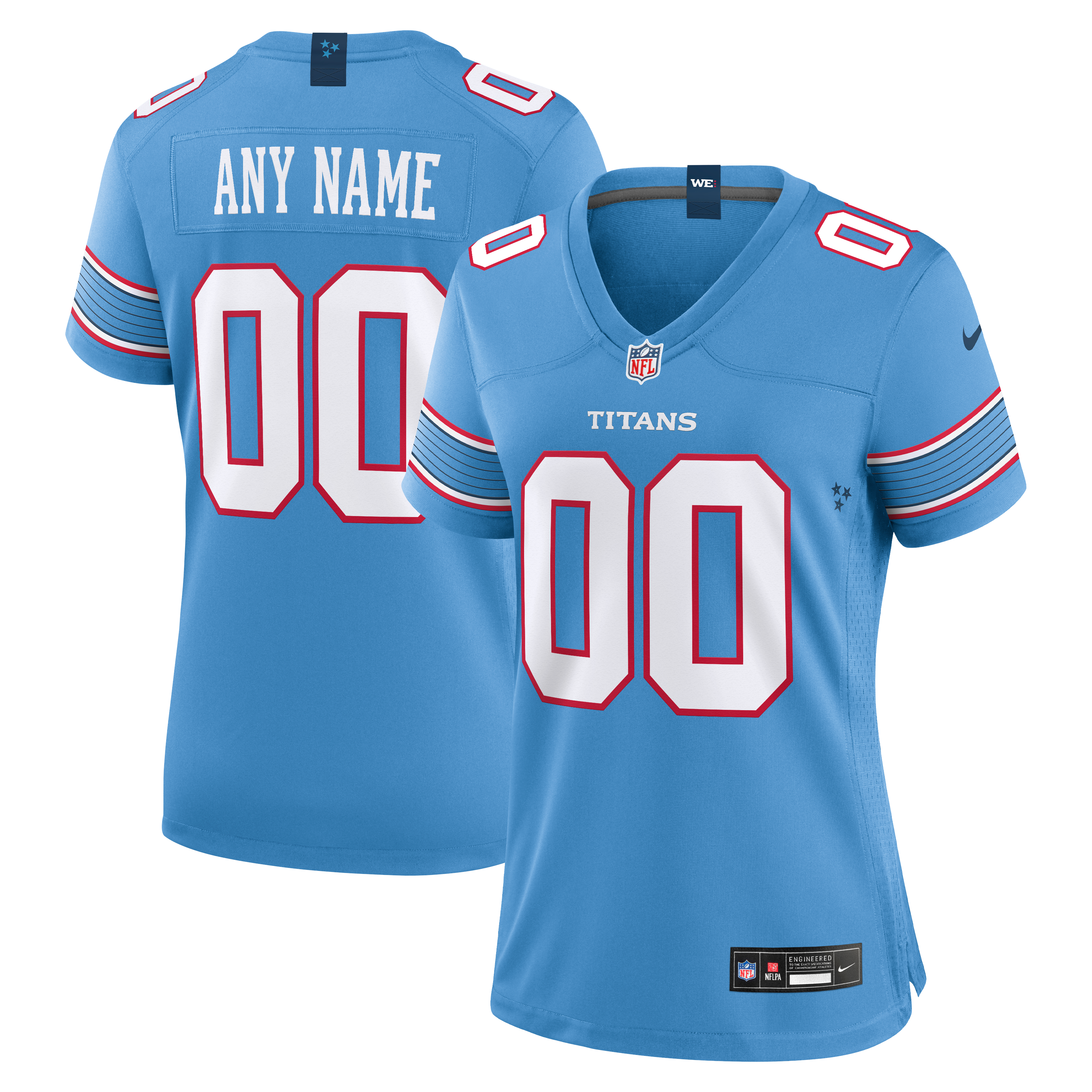Women's Tennessee Titans Nike Light Blue Game Custom Jersey
